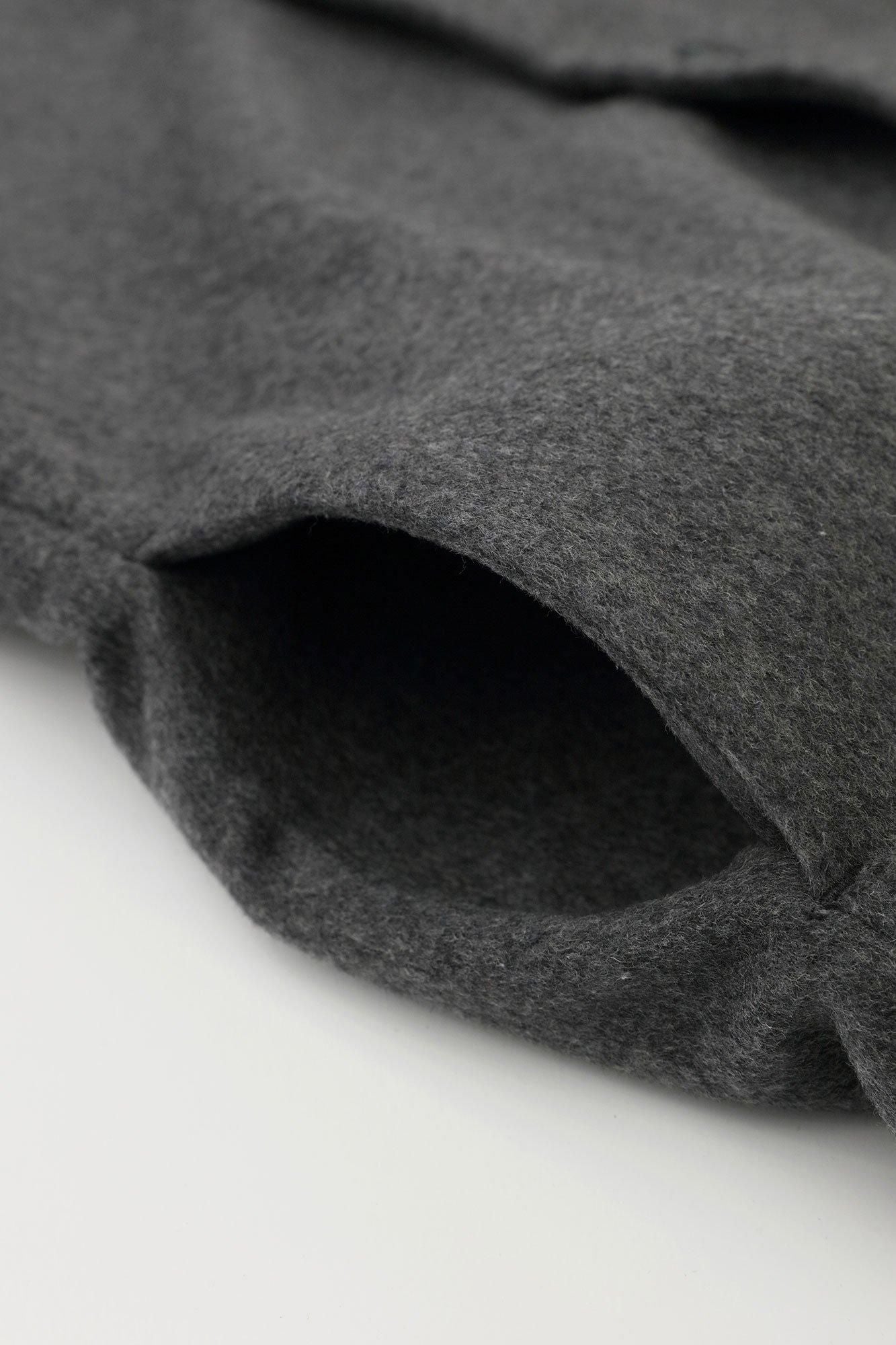 Super 120's Wool S.C. Long Coat 2.0 / Dark Ash (Koihai) x Koihai