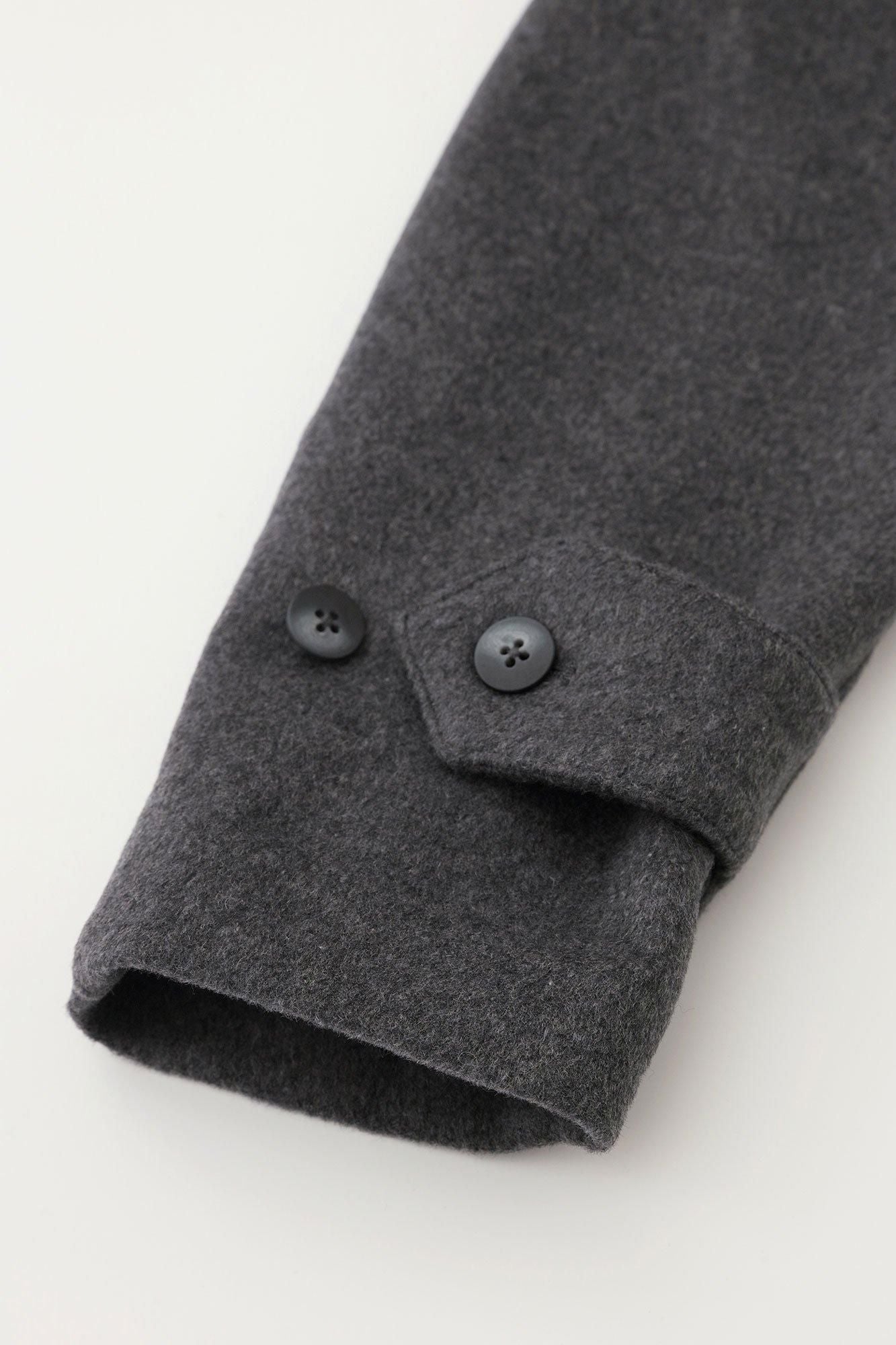 Super 120's Wool S.C. Long Coat 2.0 / Dark Ash (Koihai) x Koihai