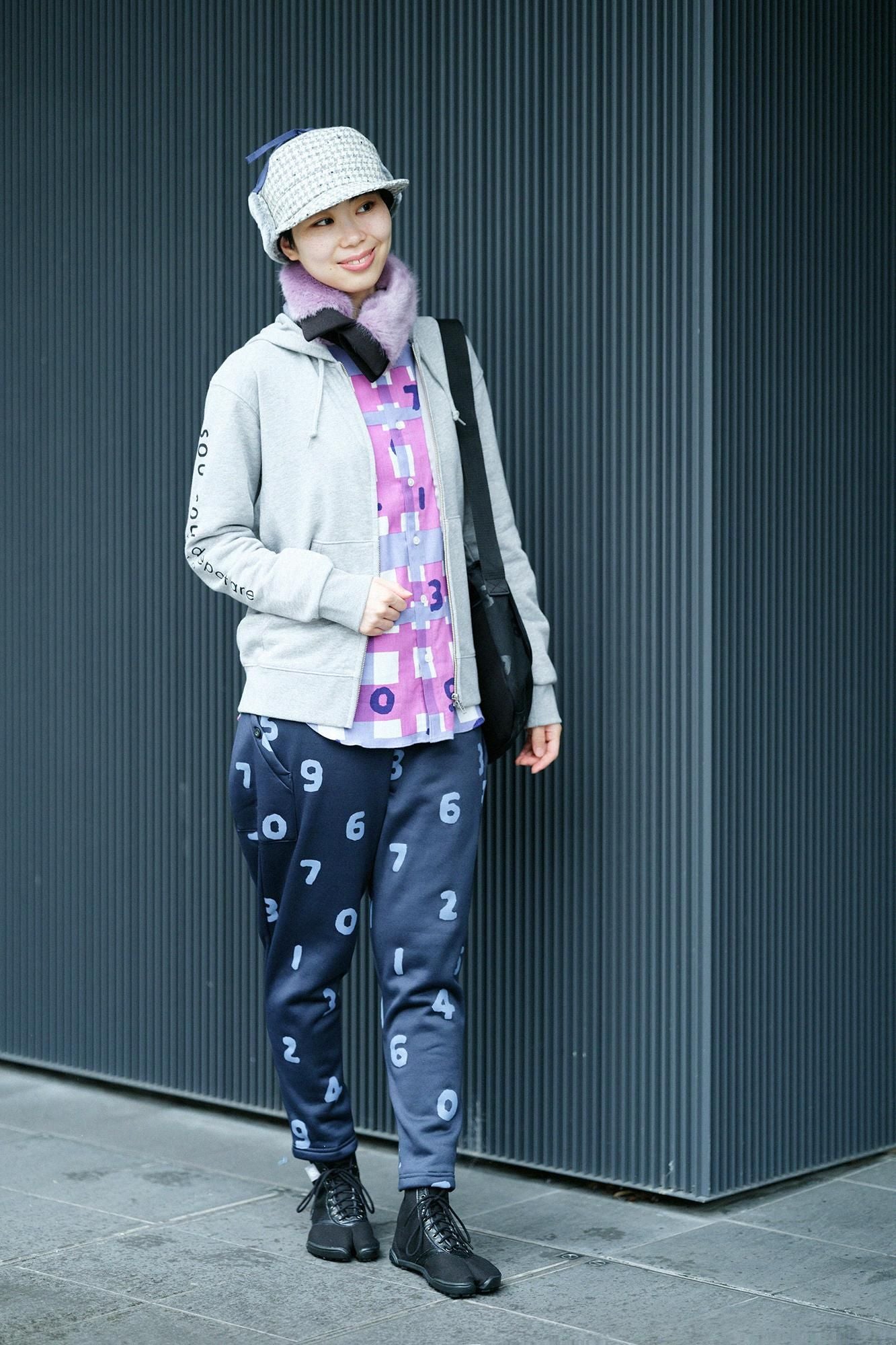 分趾足袋運動鞋HI平假名鞋底/黑色