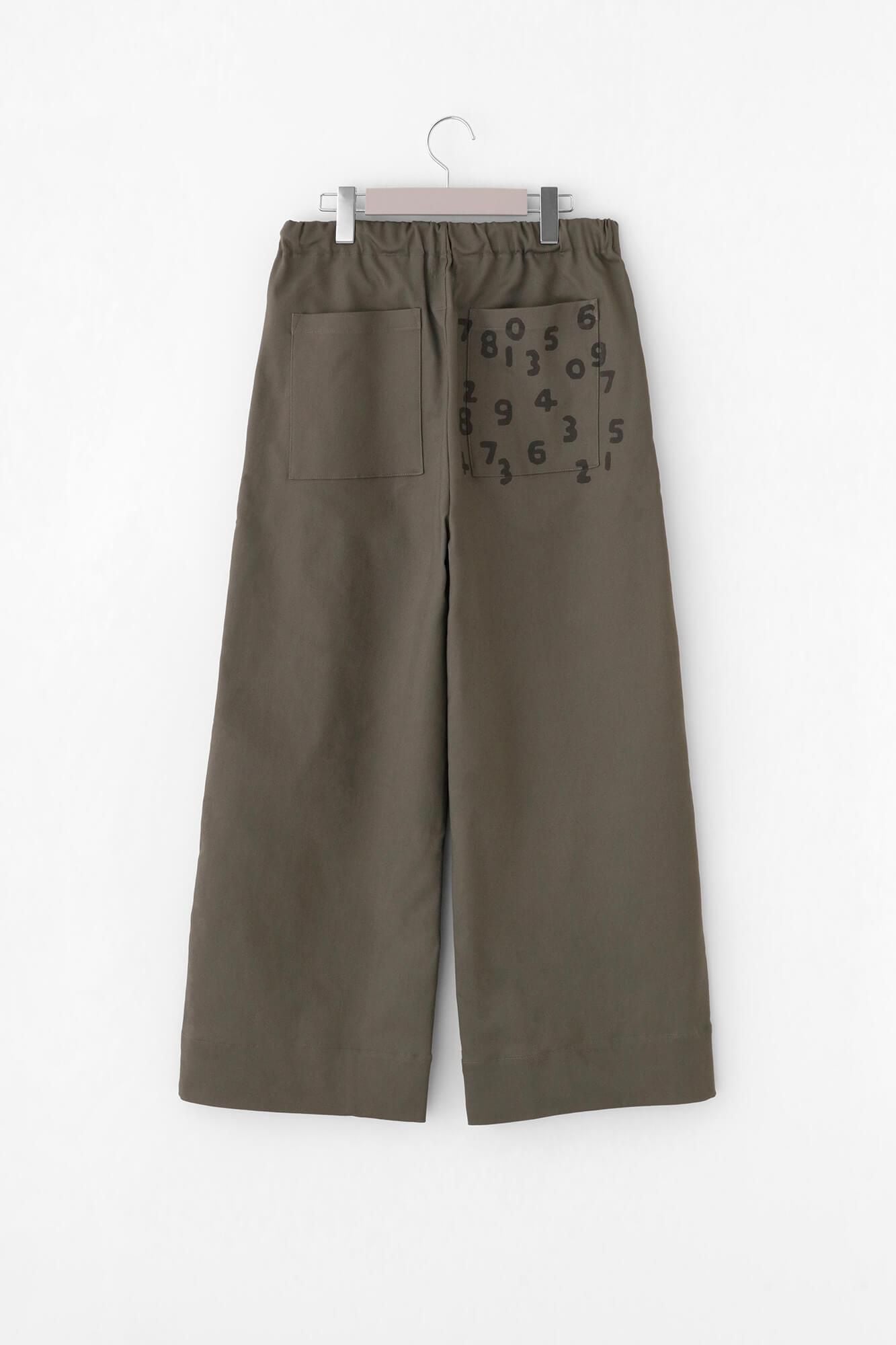 【預購】彈性緞面 闊腿褲/灰汁色(※預計於12月9日左右發貨)