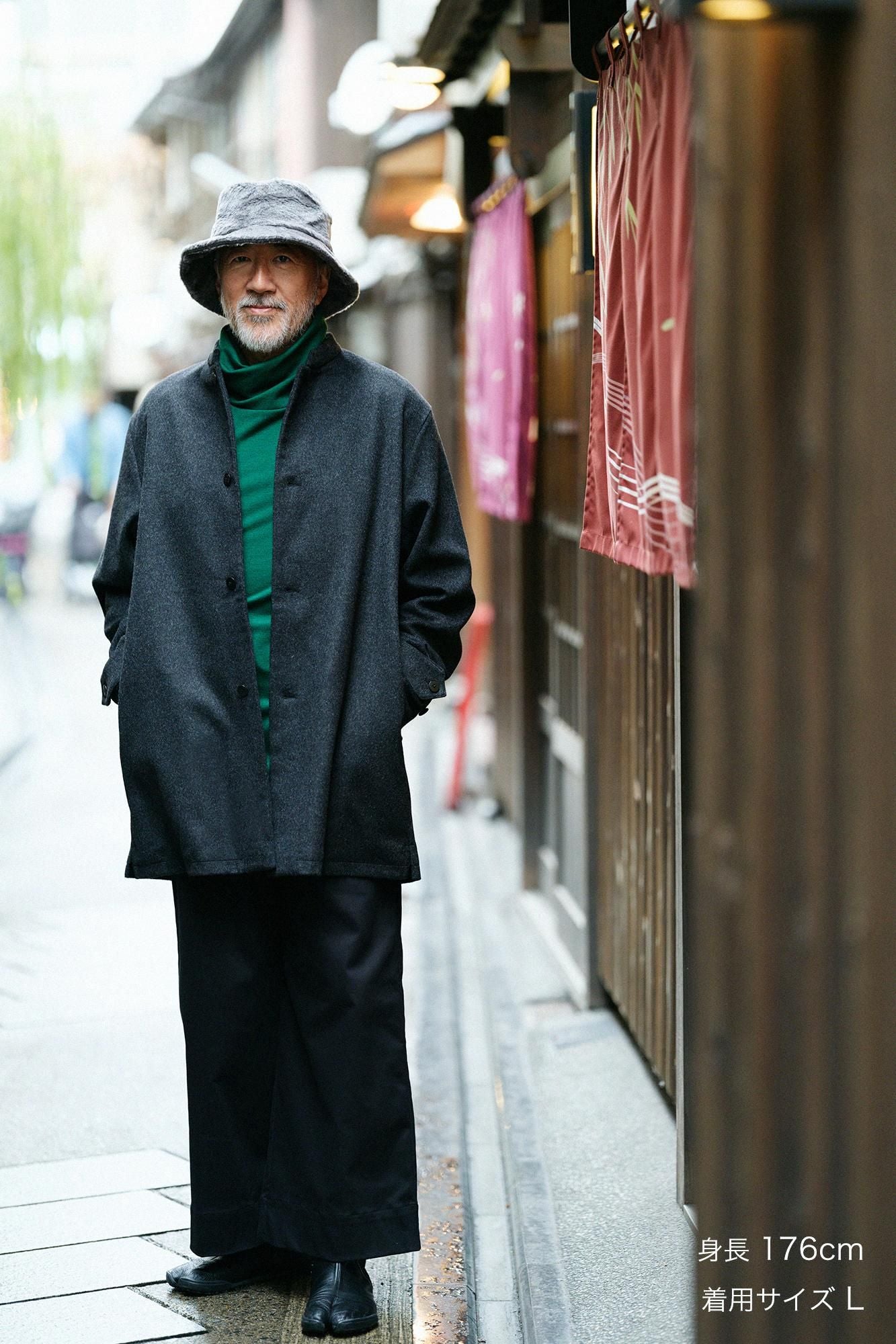 【預購】【net限定】彈性緞面 闊腿褲/黑色(※預計於12月9日左右發貨)