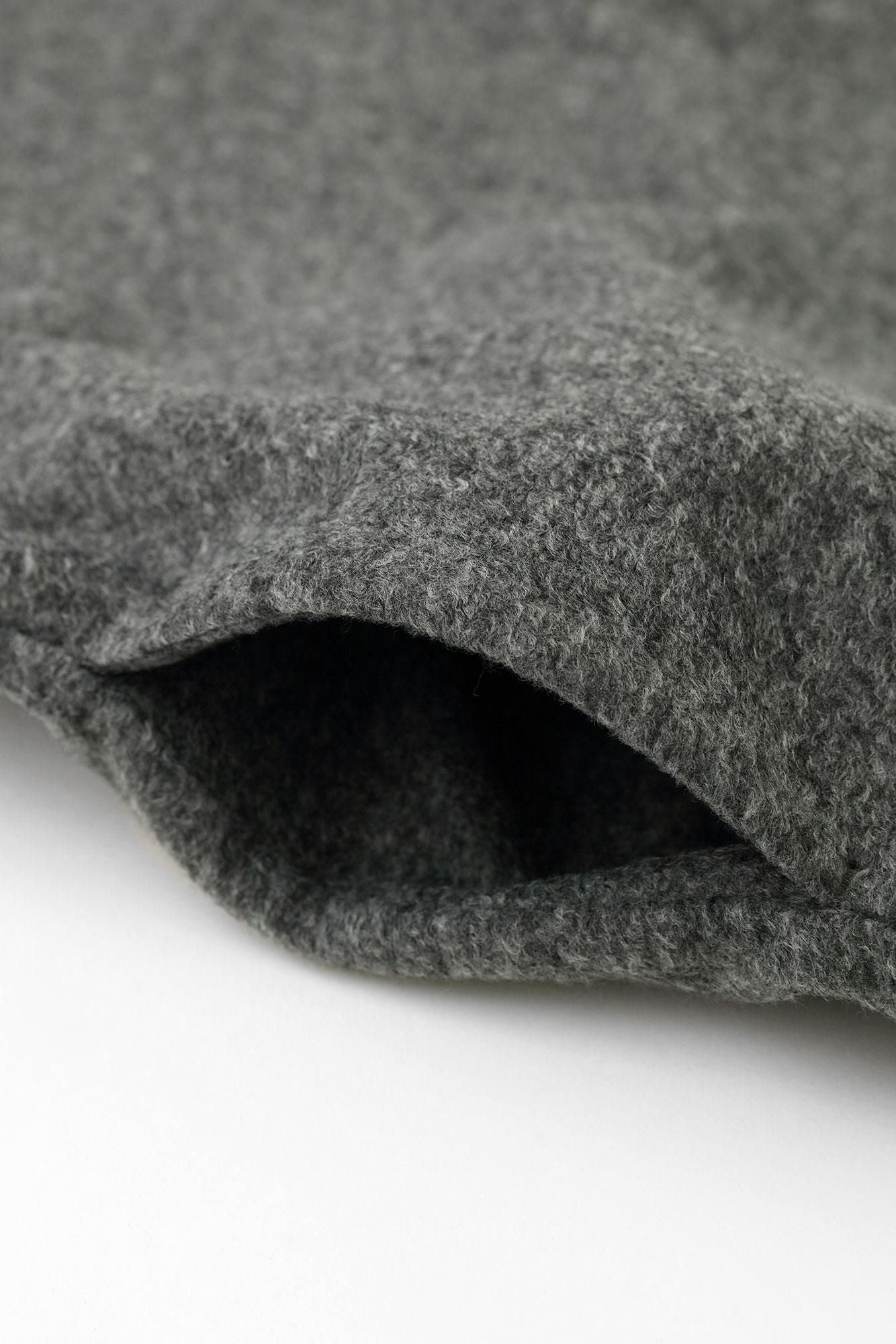 【預購】毛絨針織 V領輕型外套/深灰色(※預計於12月9日左右發貨)