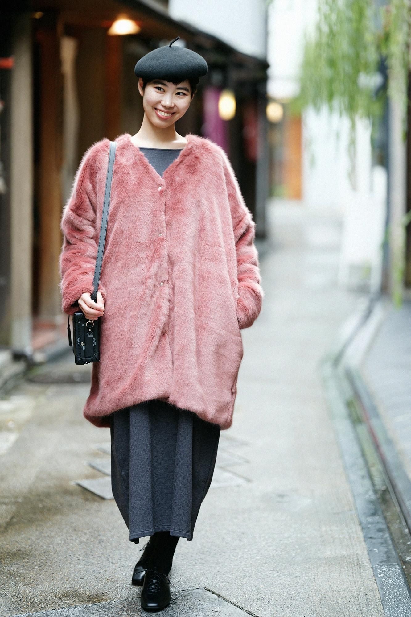 【預購】Soft Thermo(R) 內起絨船領 長袖連身裙 超長版/濃灰(※預計於12月9日左右發貨)