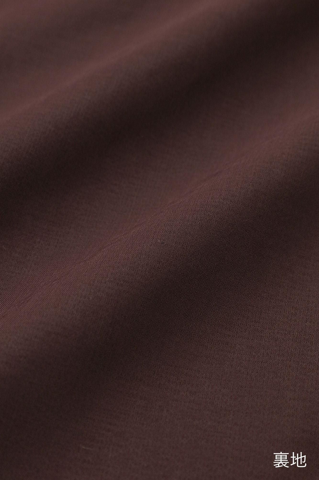 페이크 퍼 V넥 빛튜닉코트/참새 차 (Suzumecha)