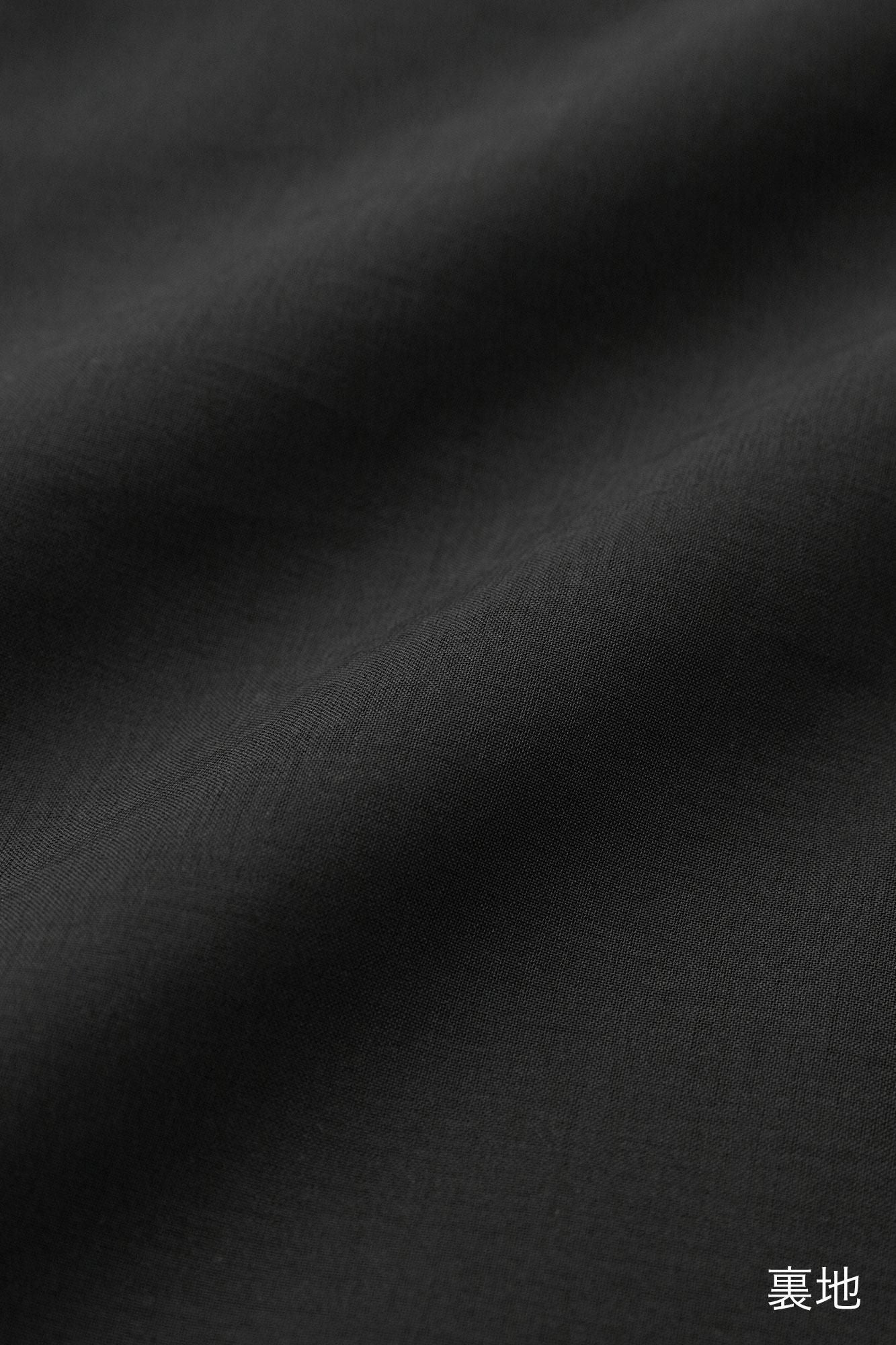 フェイクファー Vネック ライトチュニックコート/黒紺(くろこん)