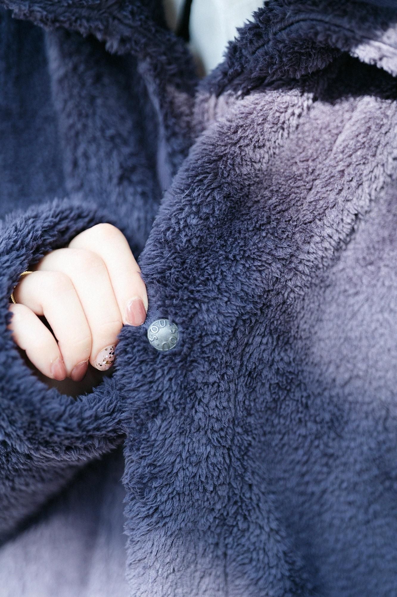 【Pre-order】Boa Robe/Dark Blue2(※Scheduled to be shipped around Dec 9)