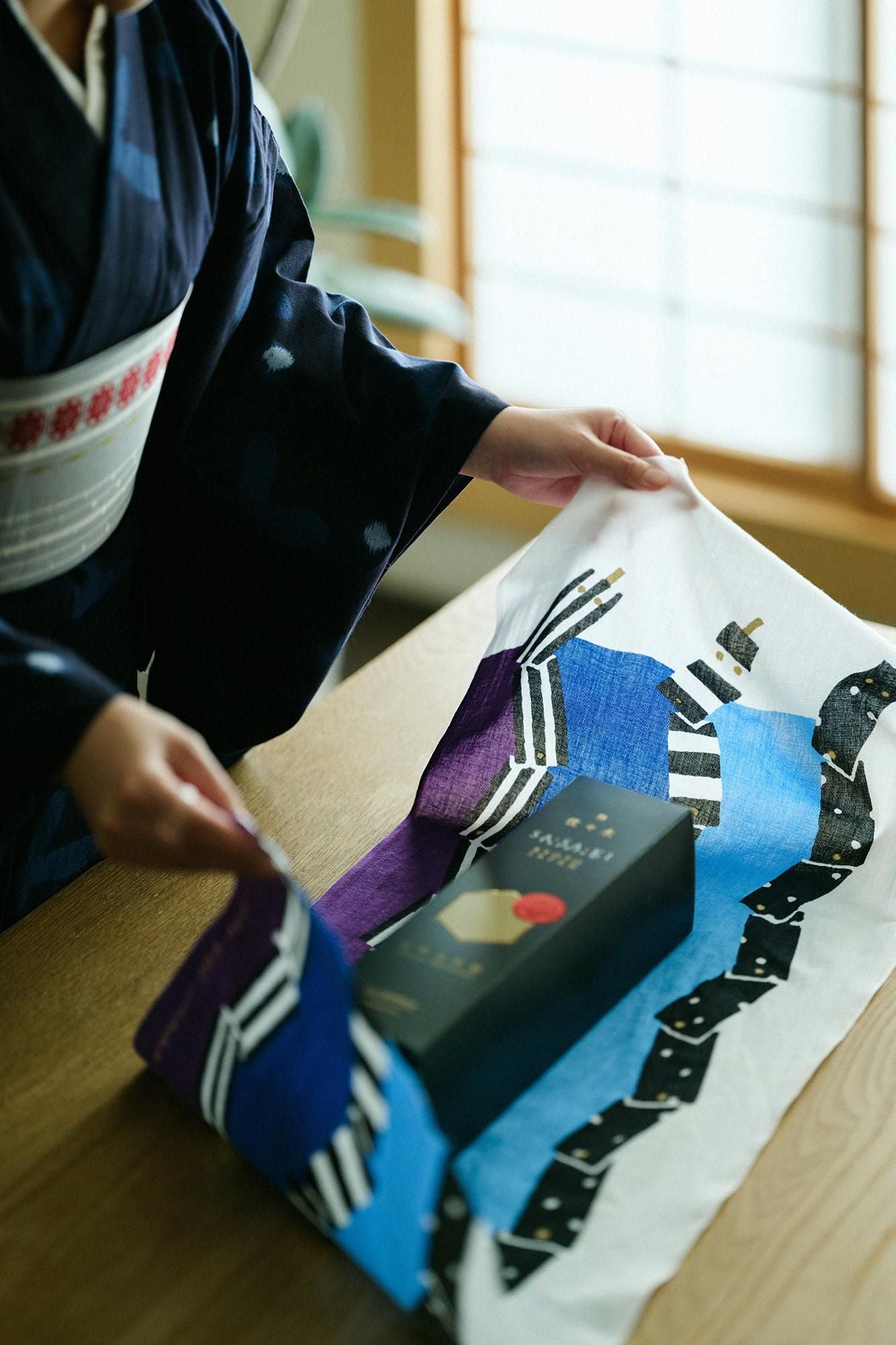 伊勢木綿 textile手ぬぐい/干支 巳(み)令和7年