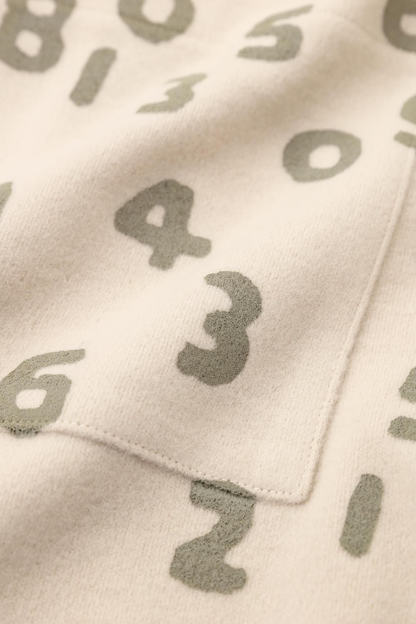 Melton Smooth Easy Tapered Pants / Greyish White