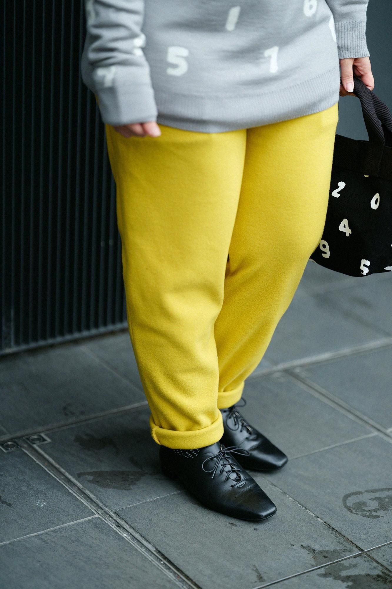 【online한정】멜턴이지 테이퍼드 팬츠 이지 테이퍼드 팬츠/danpopoiro