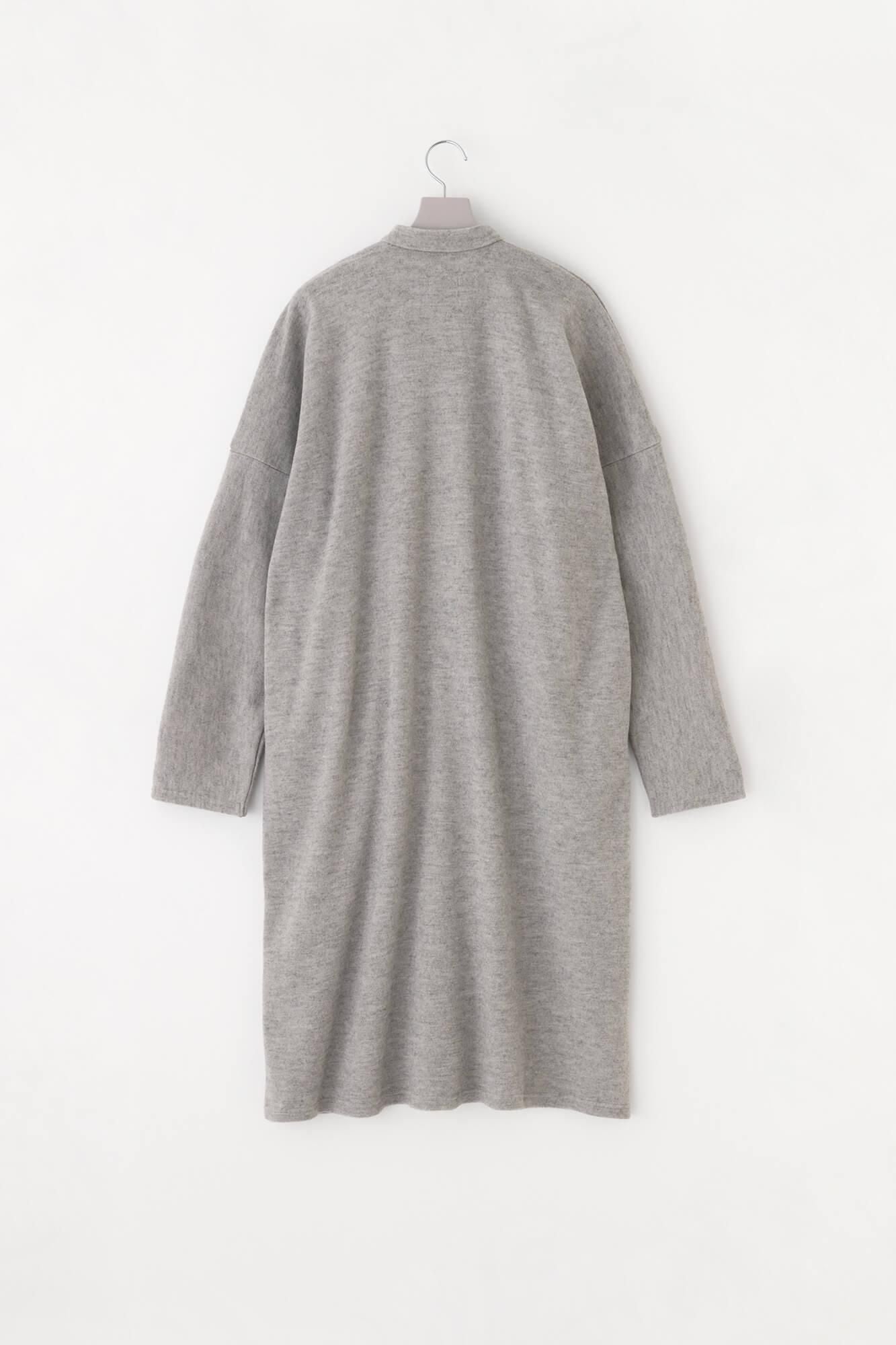 Melton Smoot Stand Collar Light Coat / Mokuhai (Mokuhai)