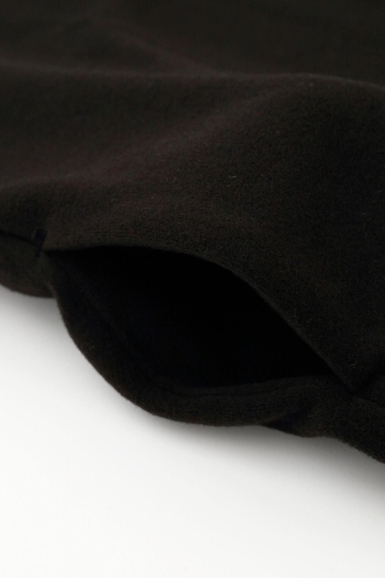 Melton Smoot Stand Collar Light Coat / Wood Feather Color (Wood)