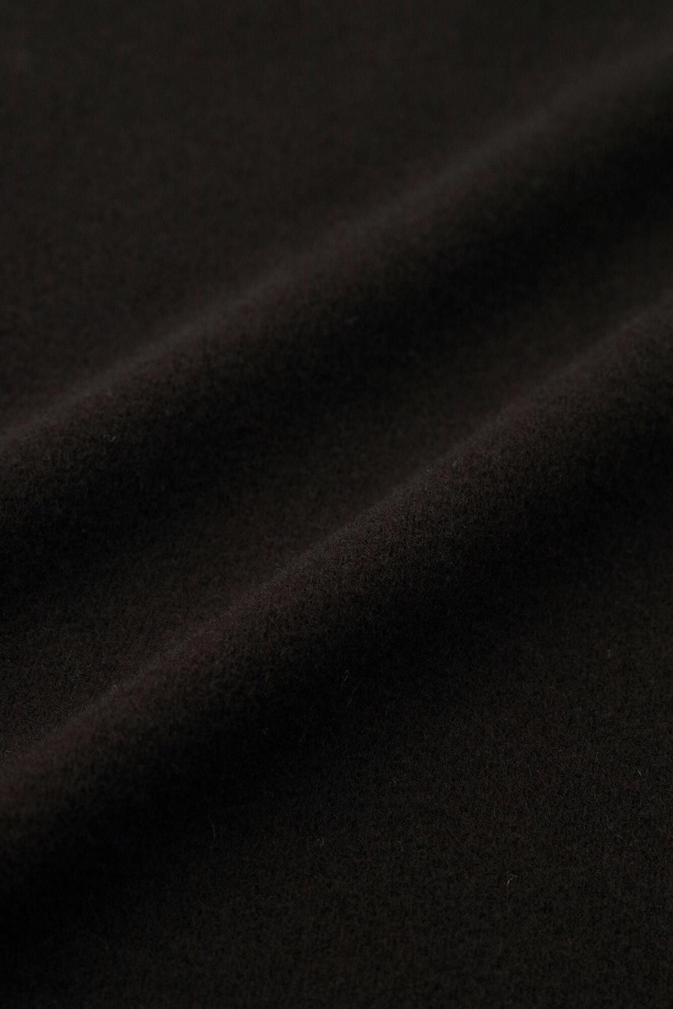 Melton Smoot Stand Collar Light Coat / Wood Feather Color (Wood)