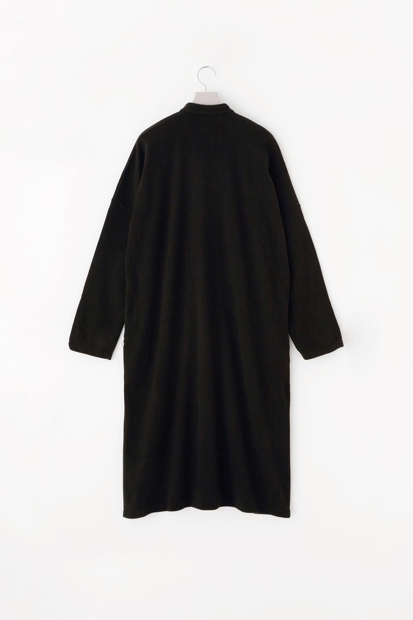 Melton Smoot Stand Collar Light Coat / Wood Feather Color (Wood)