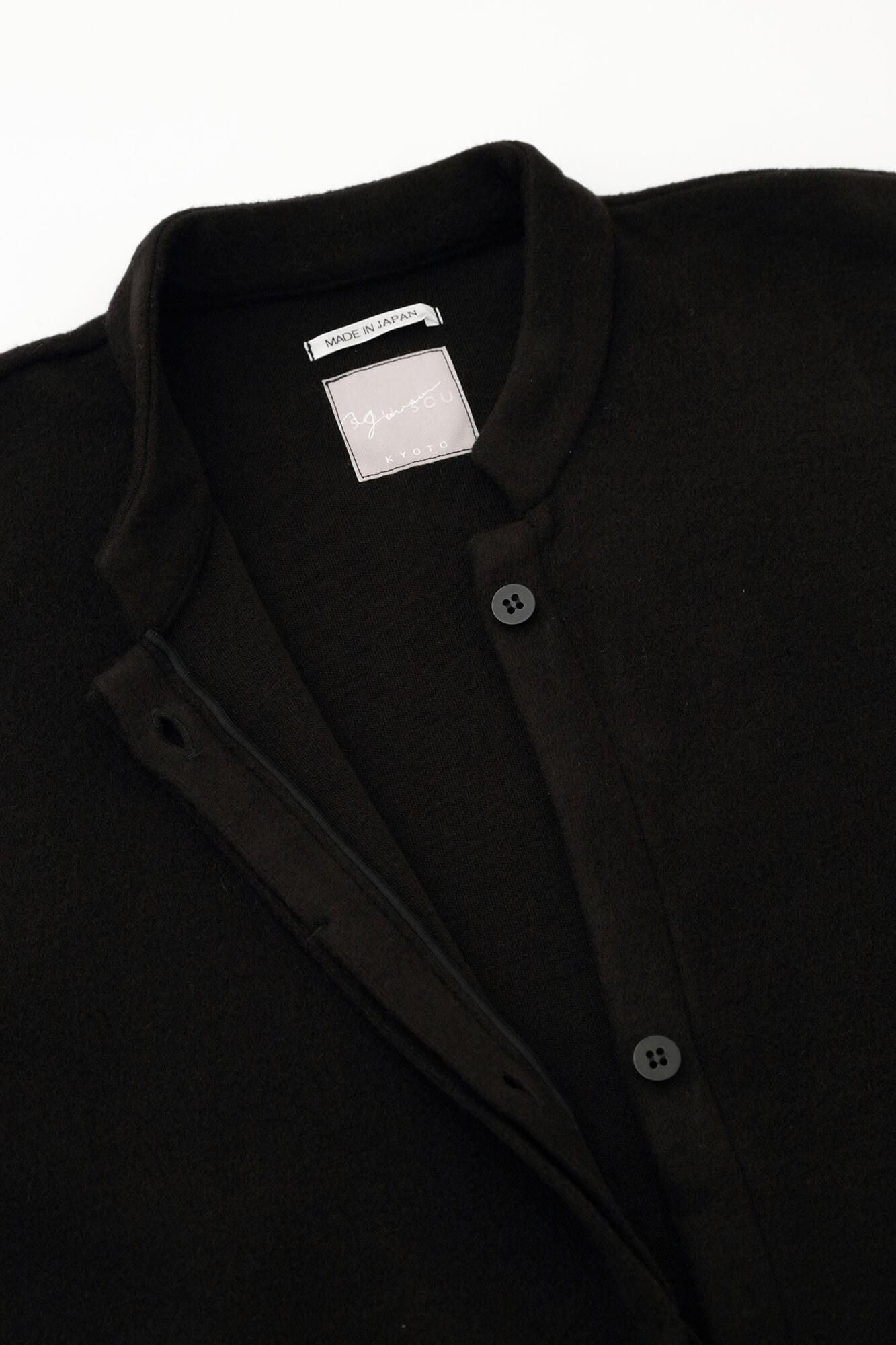 Melton Smoot Stand Collar Light Coat / Wood Feather Color (Wood)