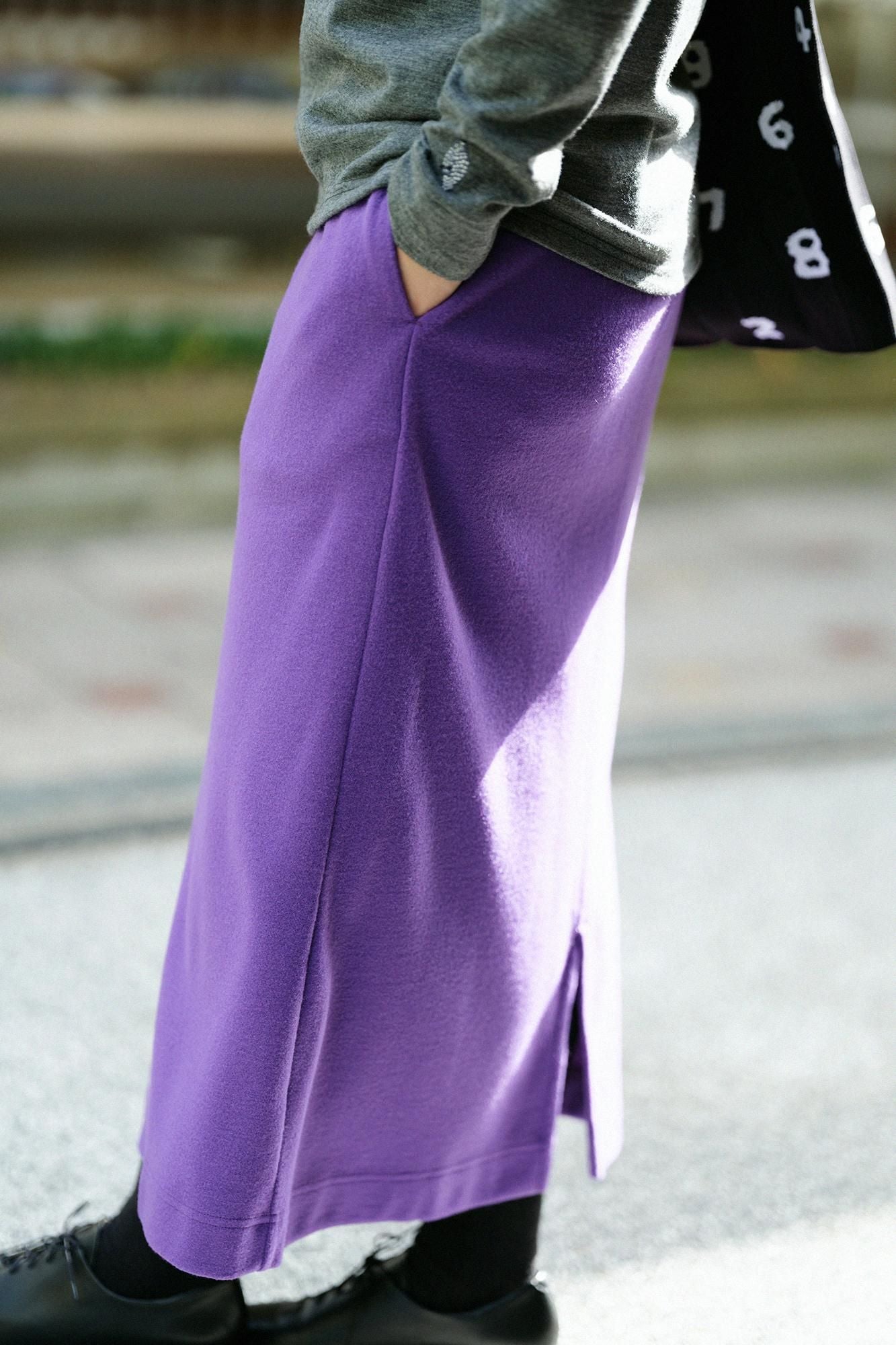 Melton glatter enger Rock/Edomurasaki