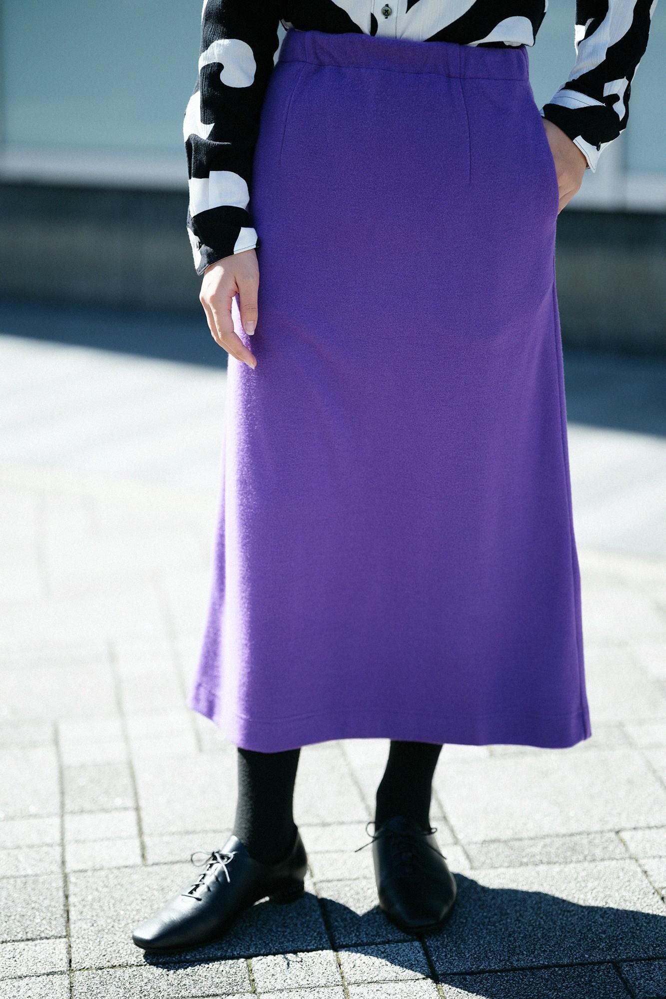 Melton glatter enger Rock/Edomurasaki