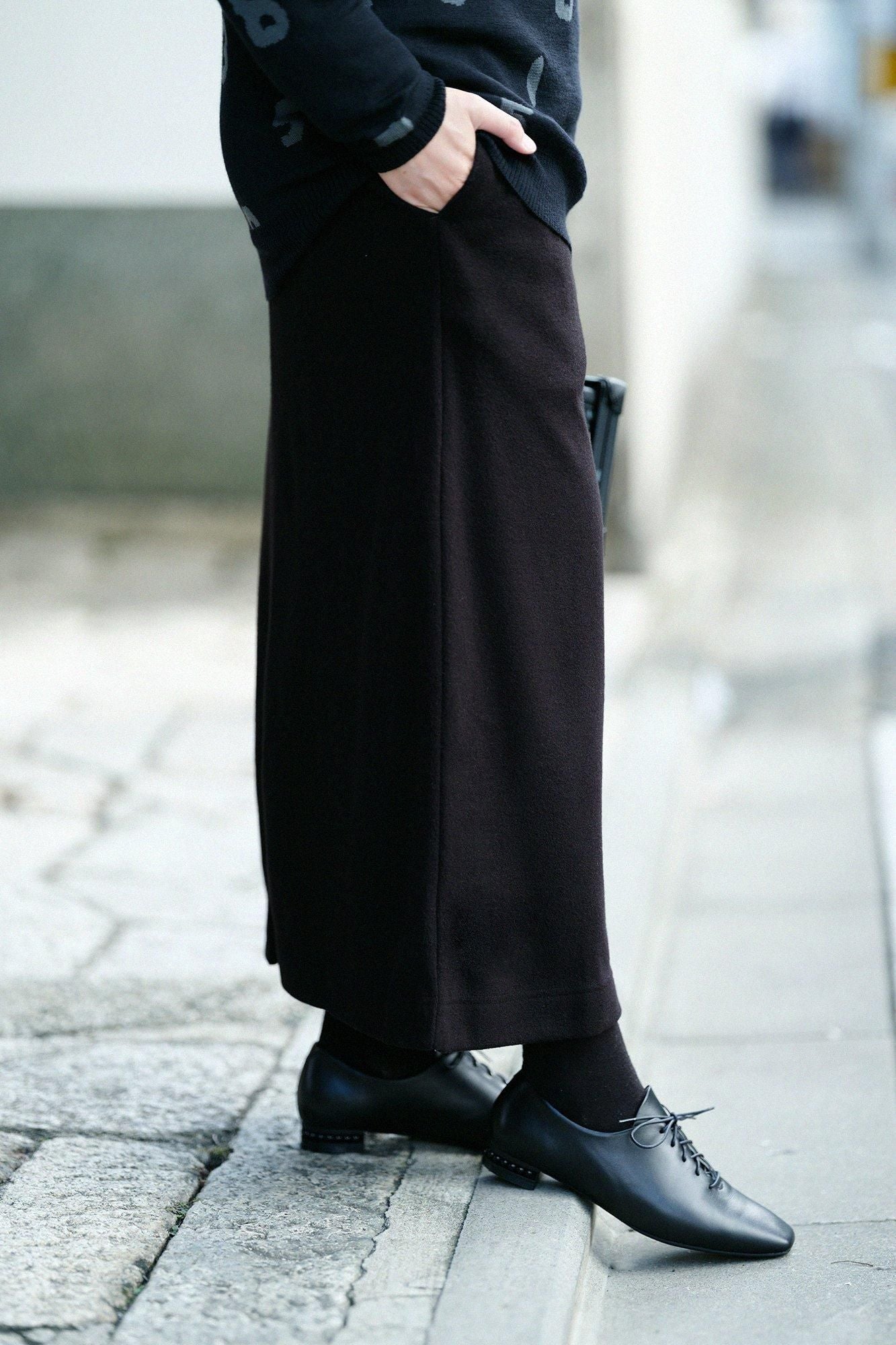 【預購】麥爾登柔滑 長裙/黑色(※預計於12月9日左右發貨)