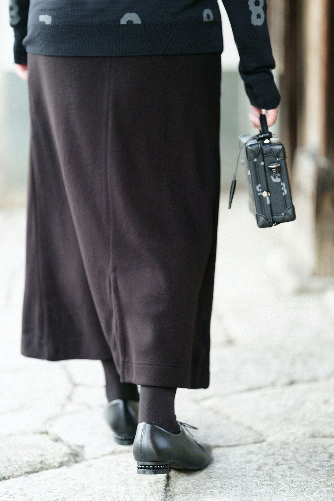 【預購】麥爾登柔滑 長裙/黑色(※預計於12月9日左右發貨)