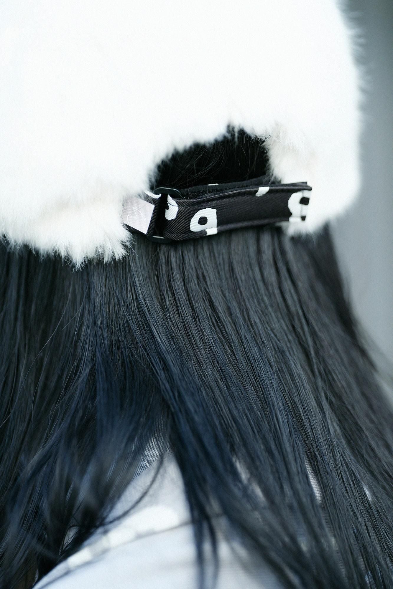 【預購】人造毛皮 鴨舌帽/本白×SO-SU-U十數 昆(※預計於12月9日左右發貨)