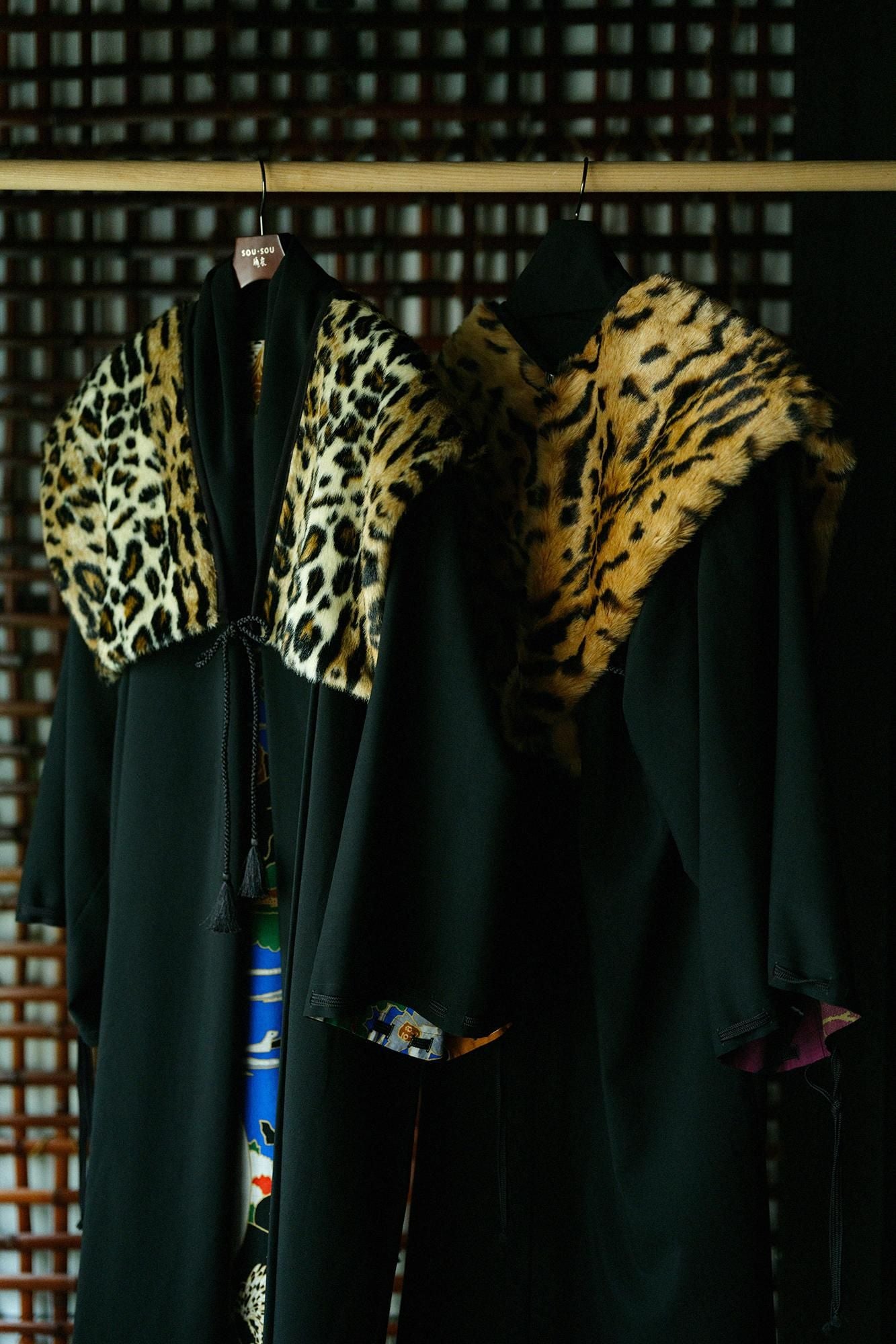 毛皮 短尺背心/豹紋