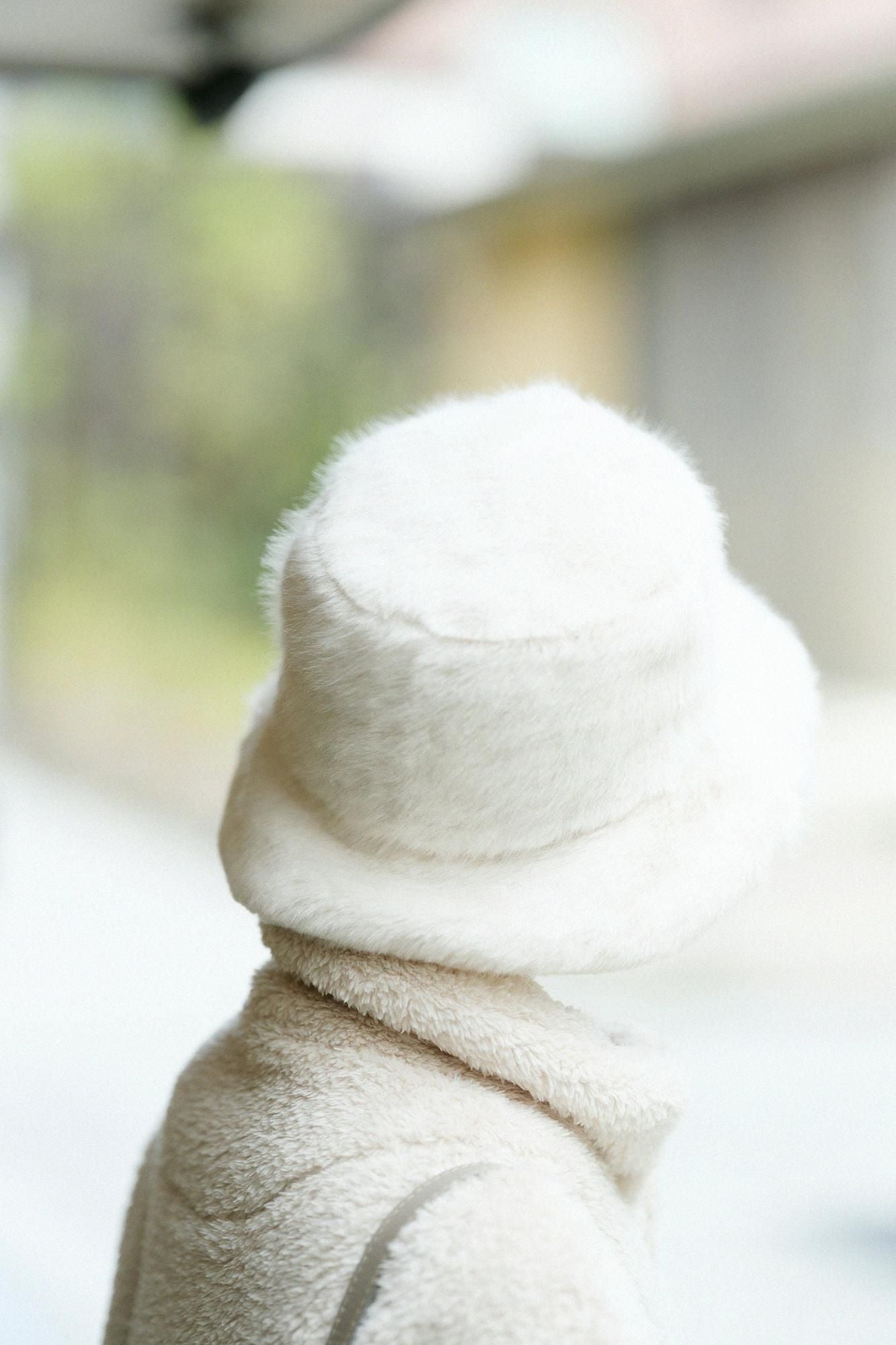 人造毛皮皮帽/本白x SO-SU-U十數 昆