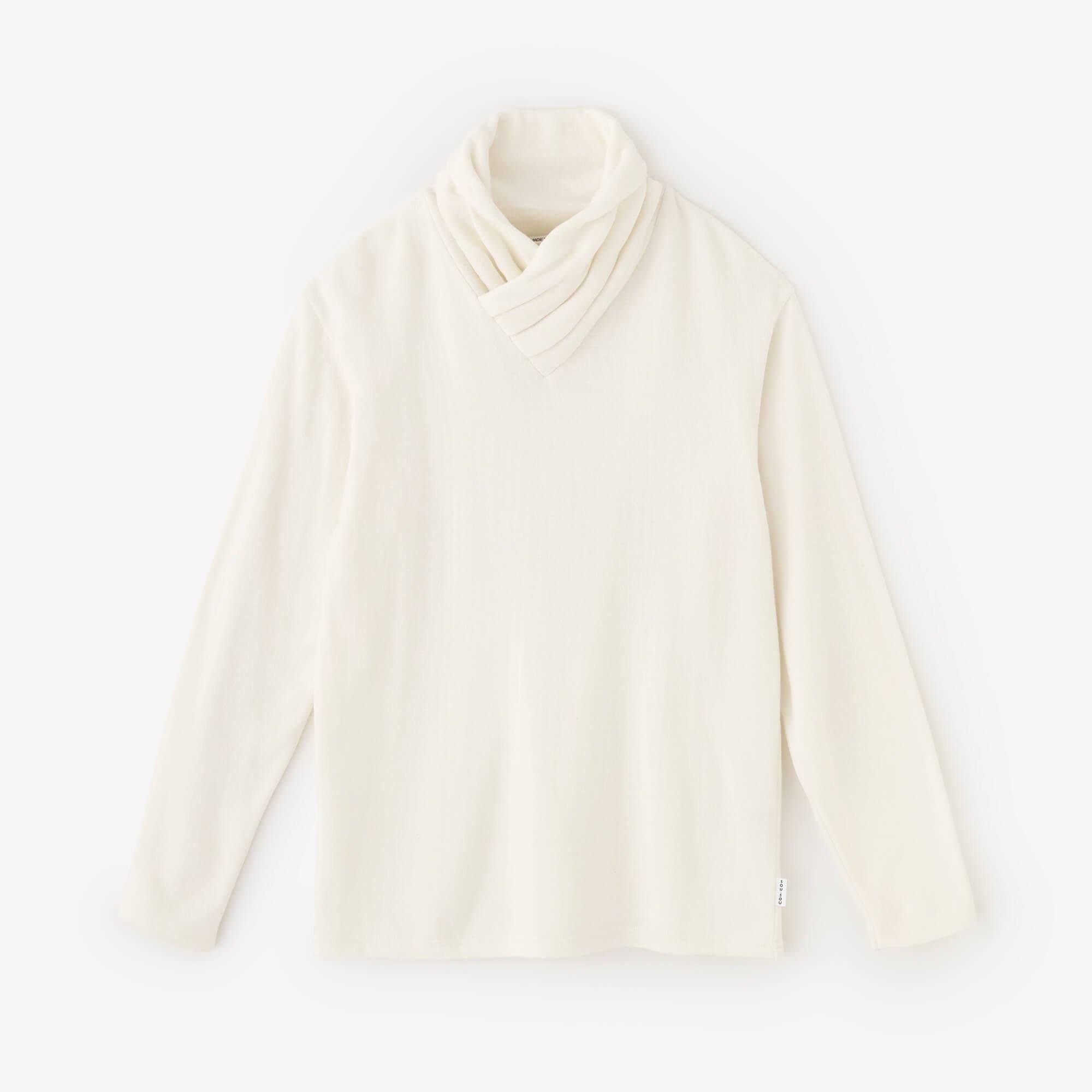 기모 소모 아미 에리마키지반/신선한 흰색 (키지로)