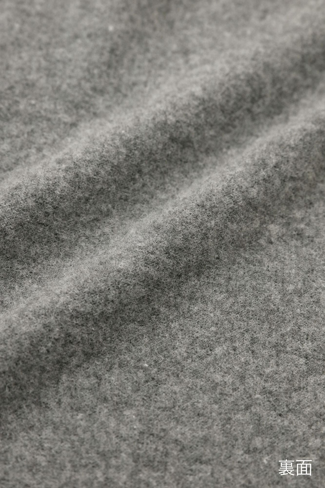 內起絨 梳毛針織 高領上衣/深灰色