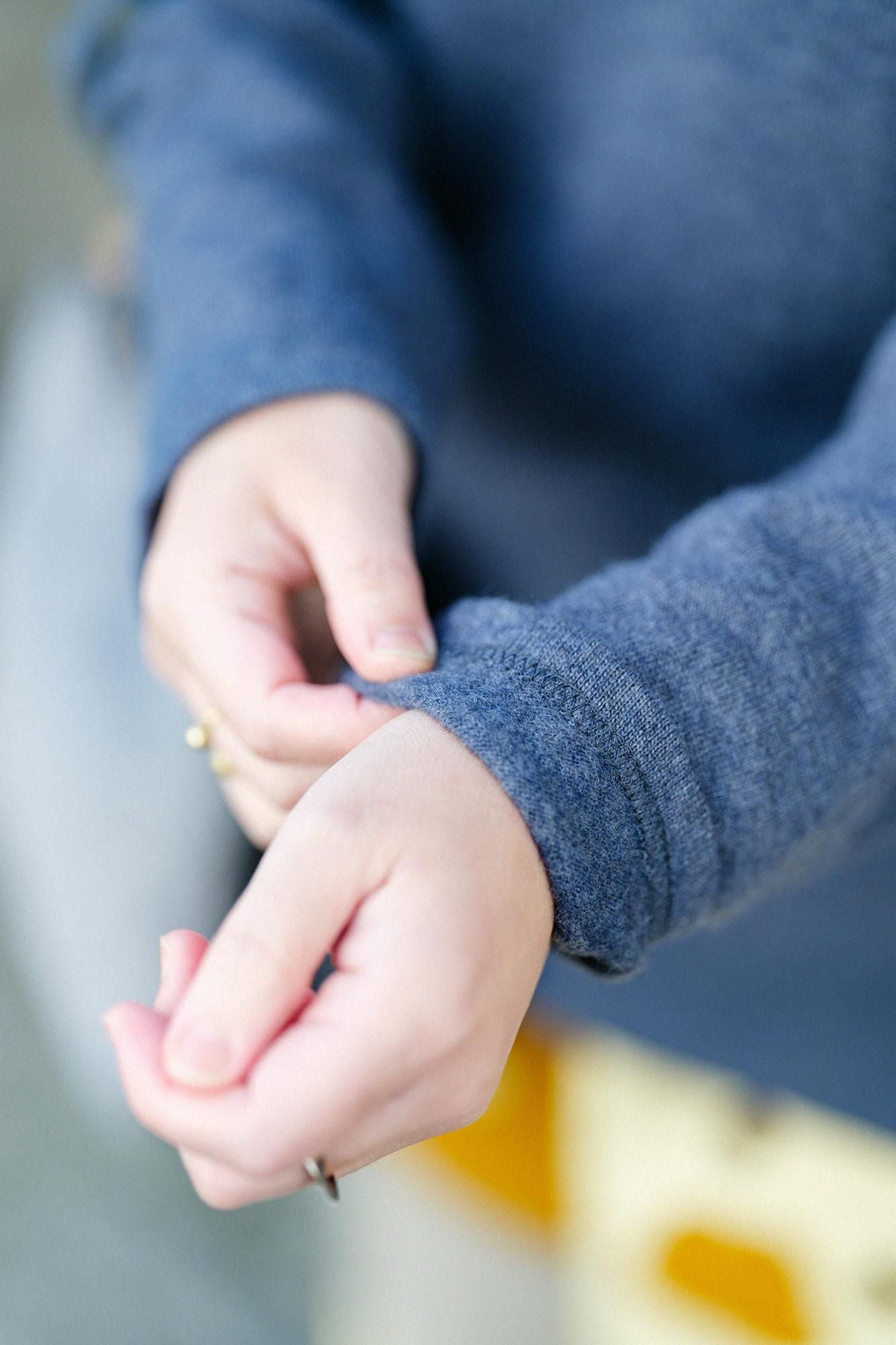 【预订】抓绒内衬、精纺阿美、颈带拉链/蓝棕色(*预计11月25日左右发货)