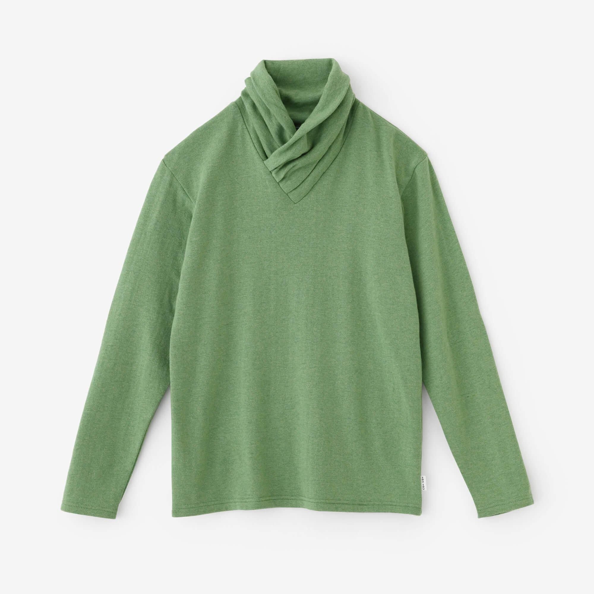 【预订】抓绒衬里精纺阿米颈带拉链/蓝棕褐色(*预计11月25日左右发货)