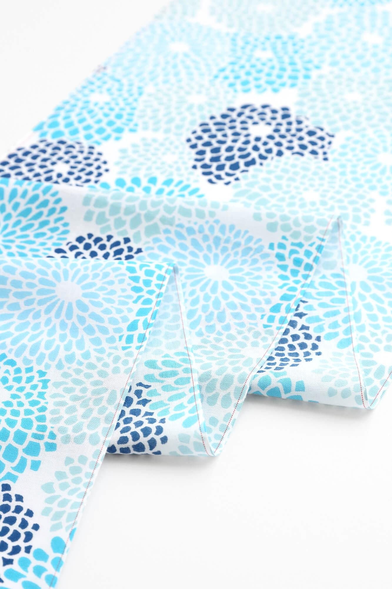 Textile (Ise-momen cottoncotton Handkerchief)/Chrysanthemum burst cool(Ryo)<50cm>