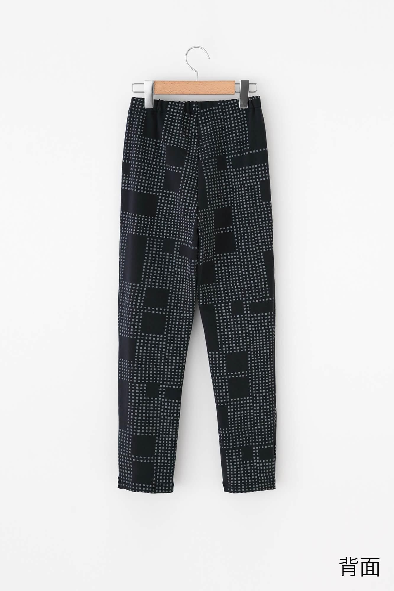 裏毛 窄版細腿褲/影 深藍色