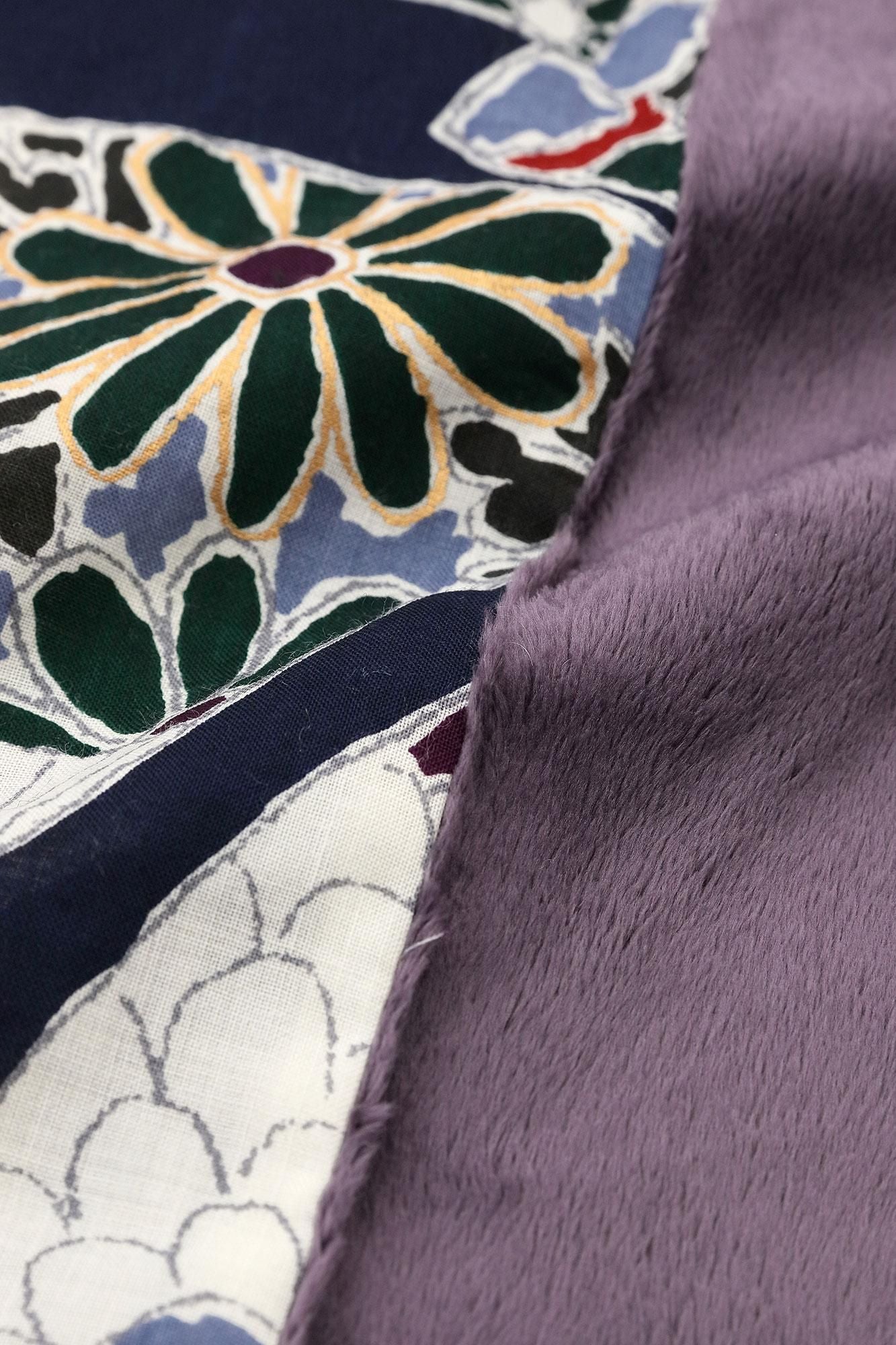 Musselin-Boa-Kragen/Fächer dunkelblau