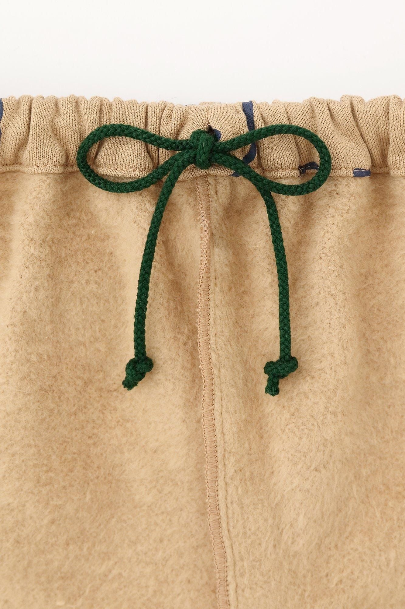 Fleece Lining Monpe Pants for Kids / elephant Brown