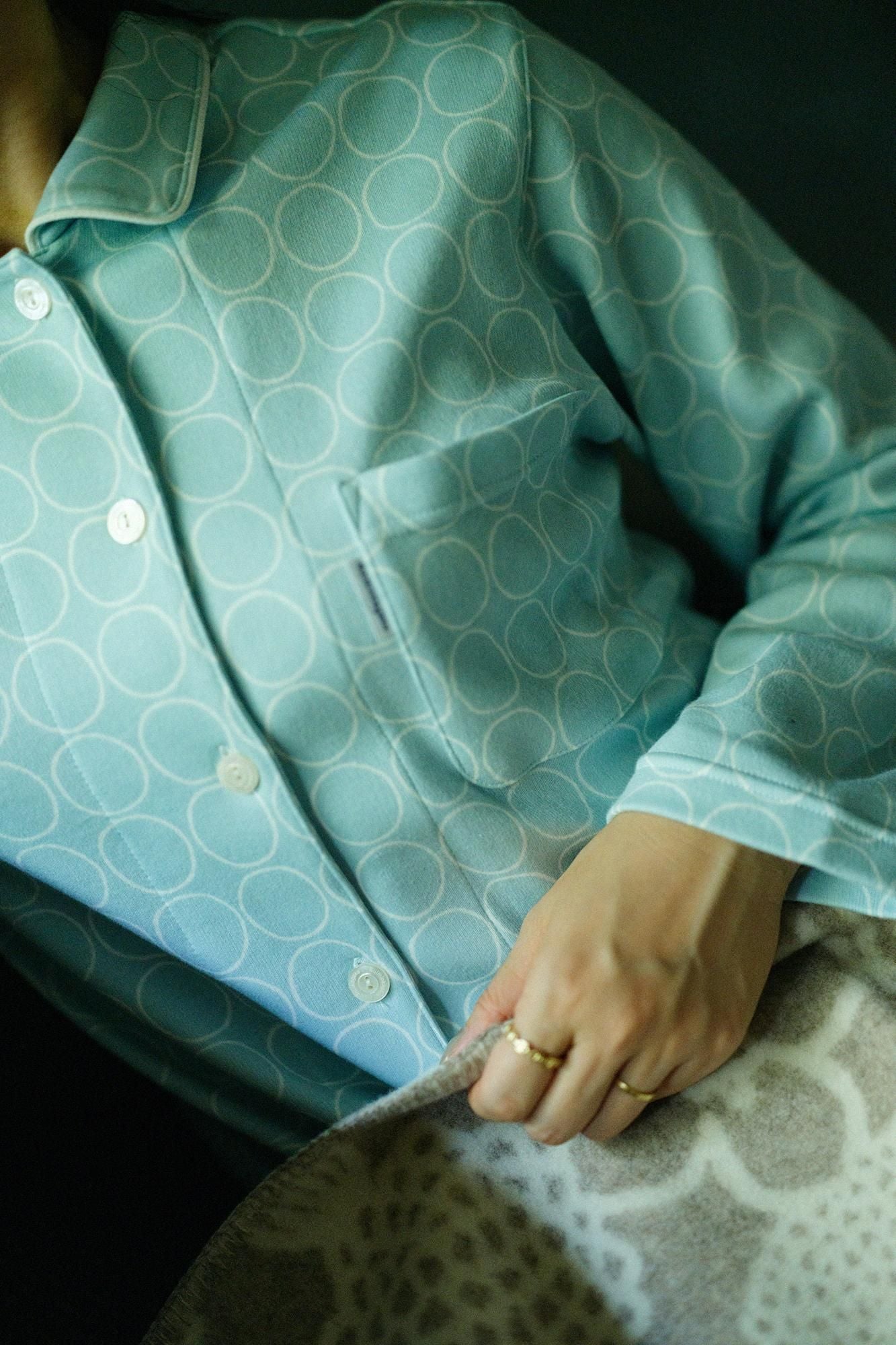 【online한정】와코루/수면 과학 파자마/와나라베 하늘색