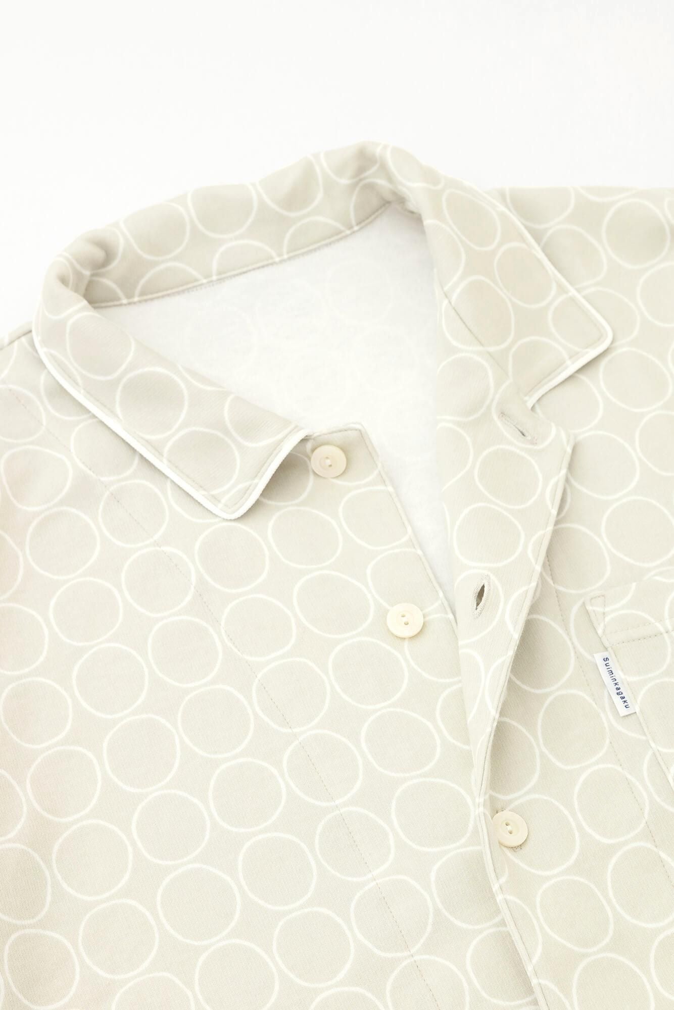 【online한정】와코루/수면 과학 남자파자마/와나라베 회색 화이트