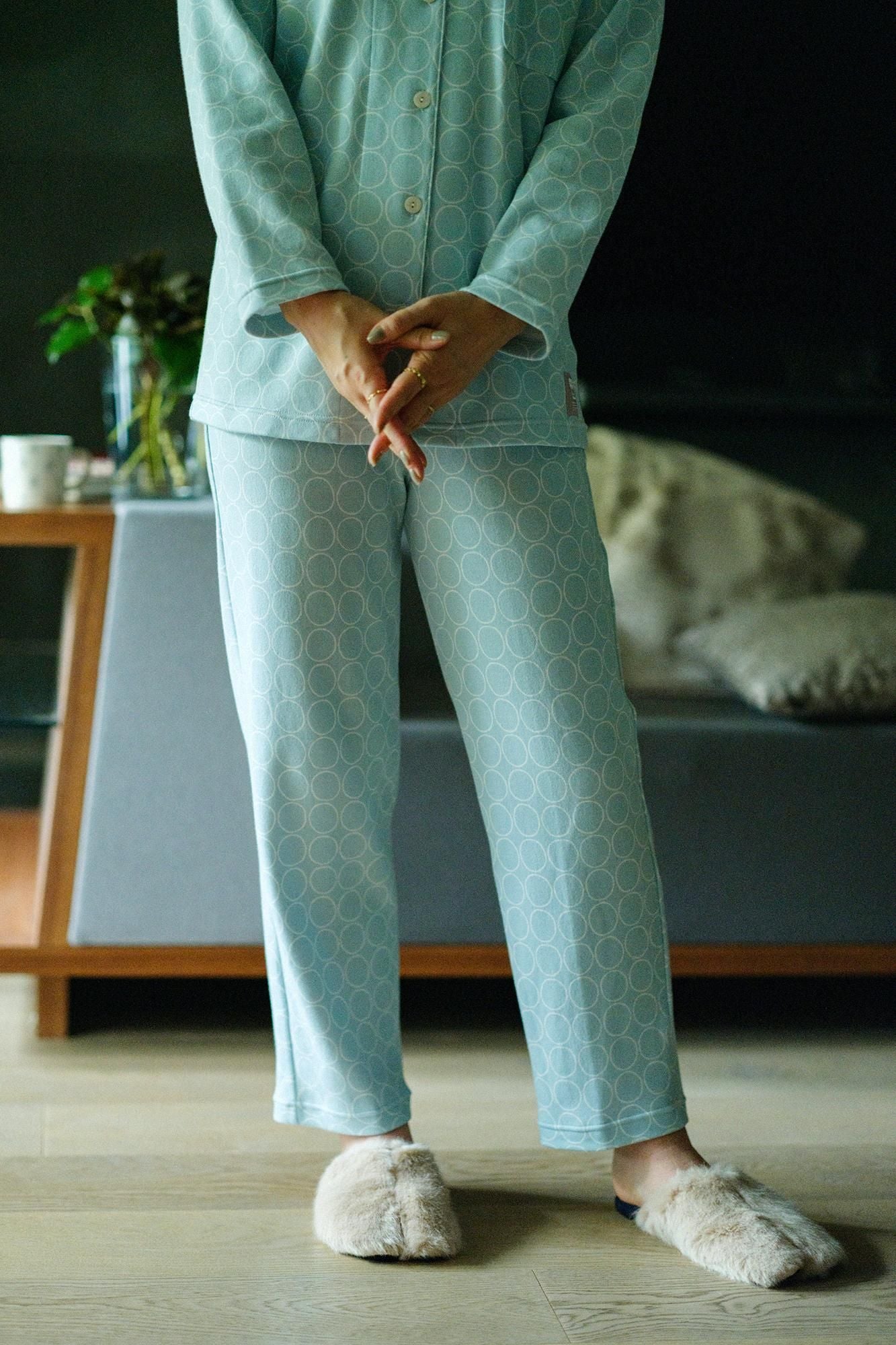 人造毛皮,薄形,拖鞋,塔布袜/裸色(shiroiro)