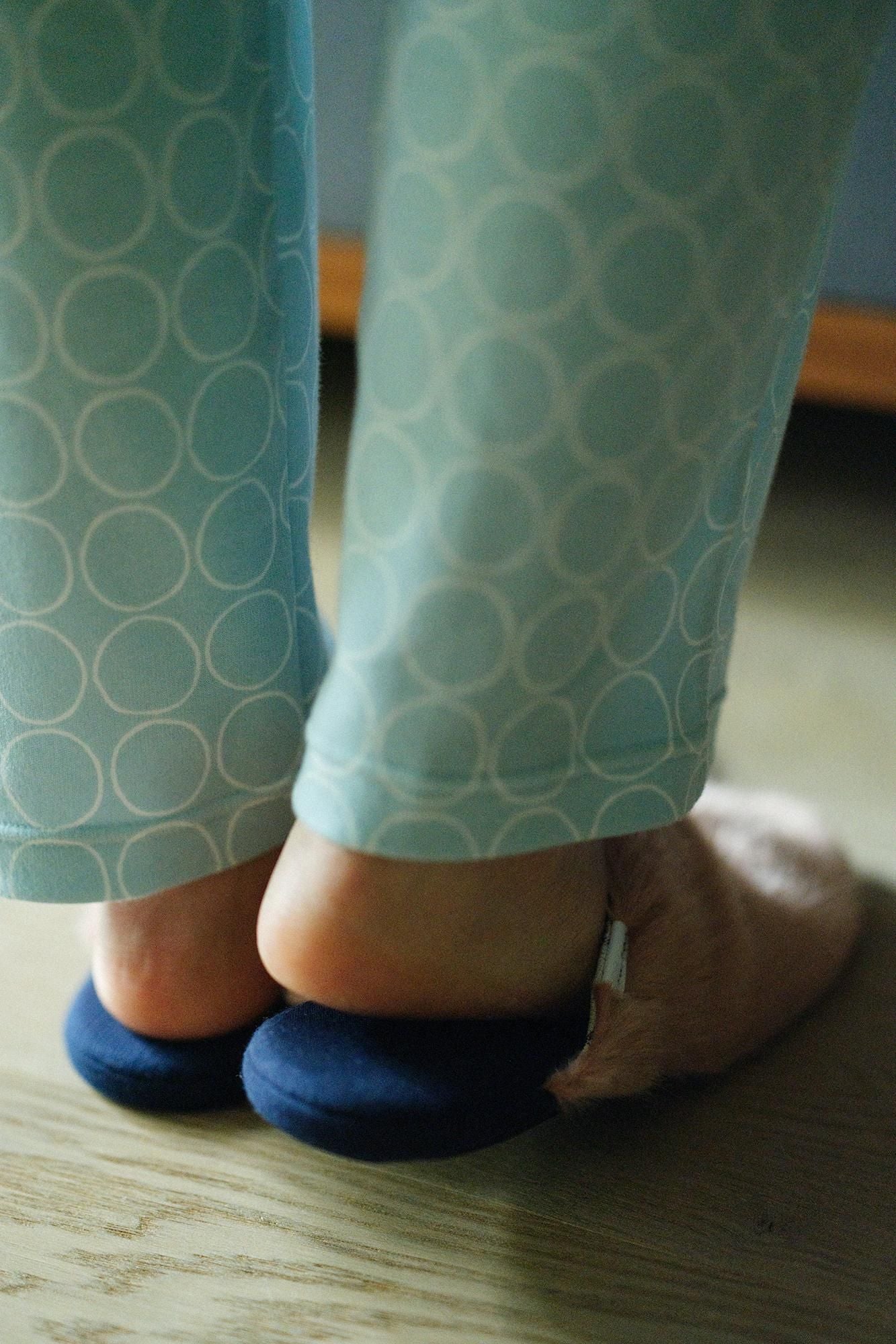 フェイクファー 細形 スリッパ足袋/灰梅(はいうめ)