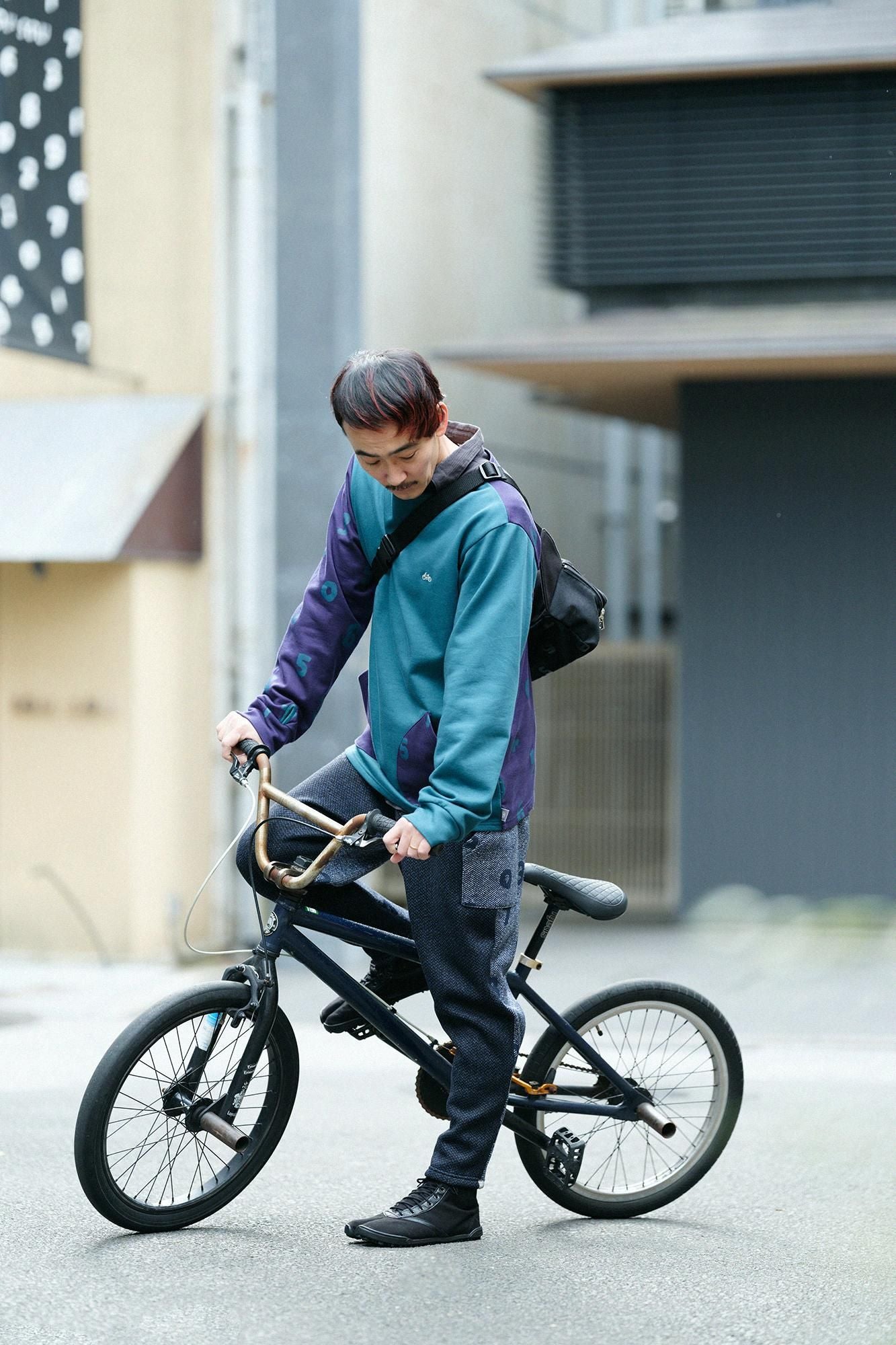 Fleece Boat Neck Sweat Shirt/Viridian Green×SO-SU-U