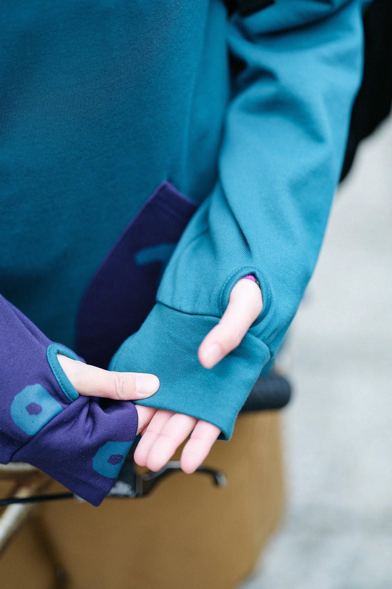 Fleece Boat Neck Sweat Shirt/Viridian Green×SO-SU-U