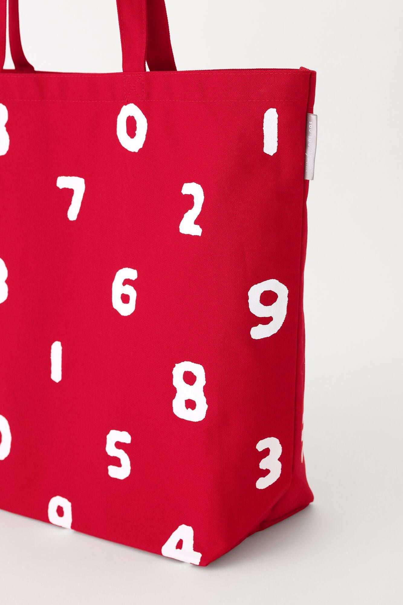 AKTION Canvas-Tasche L/SO-SU-U Tiefes Scharlachrot (Kokihiiro) x Tsukumo