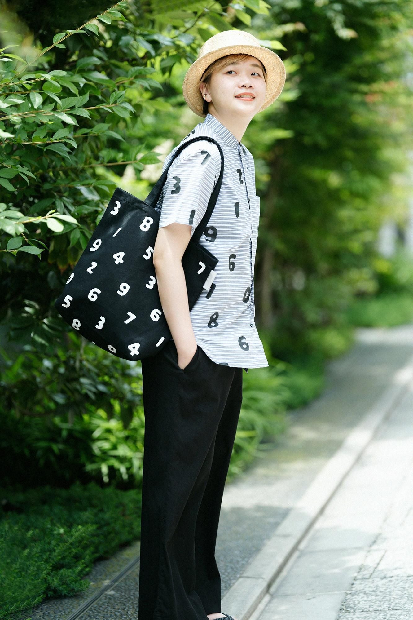 PROMOTION キャンバストートM/SO-SU-U 濡羽色(ぬればいろ)×つくも