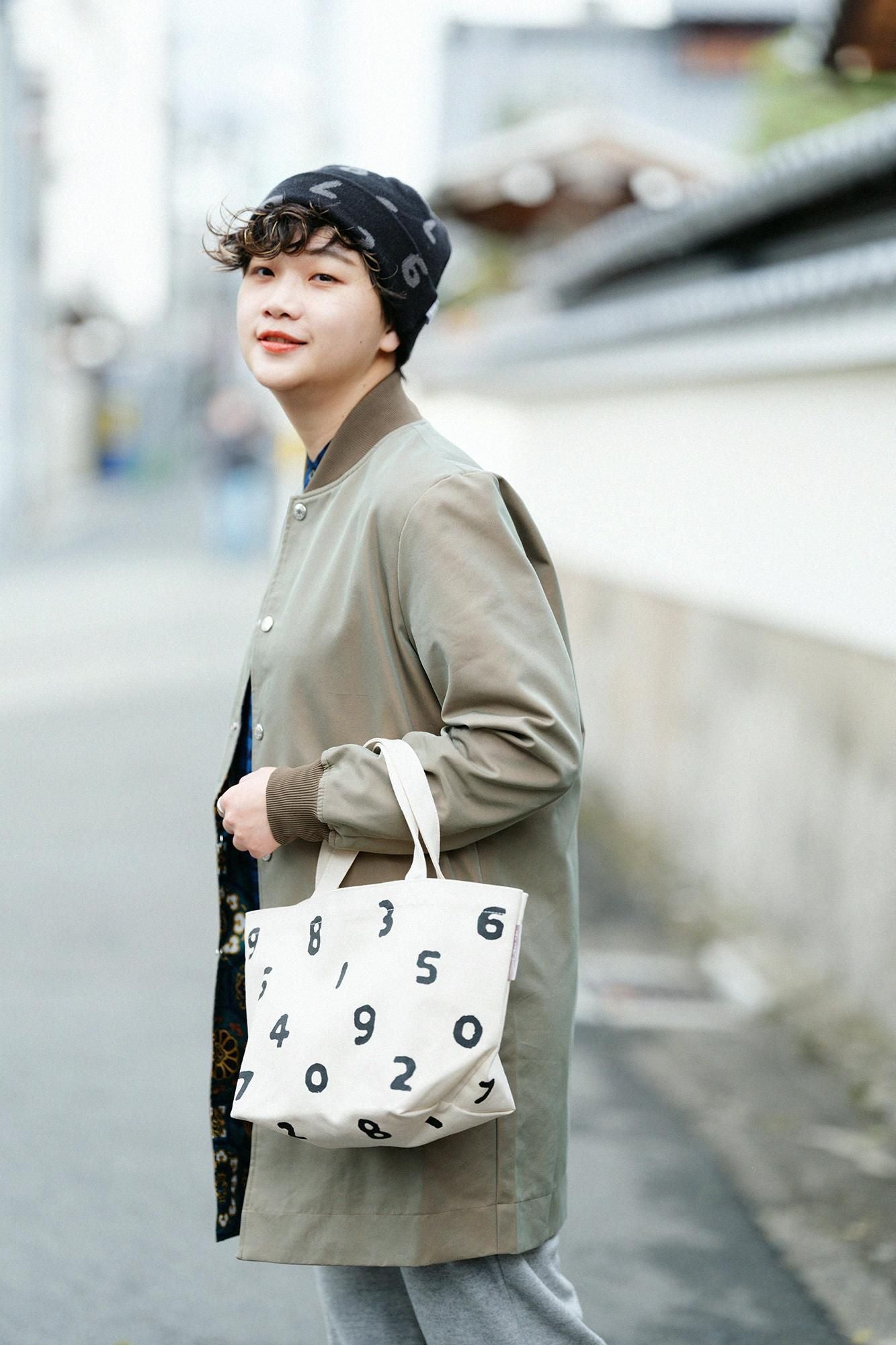 PROMOTION キャンバストートS/SO-SU-U 生成(きなり)×濡羽色(ぬればいろ)