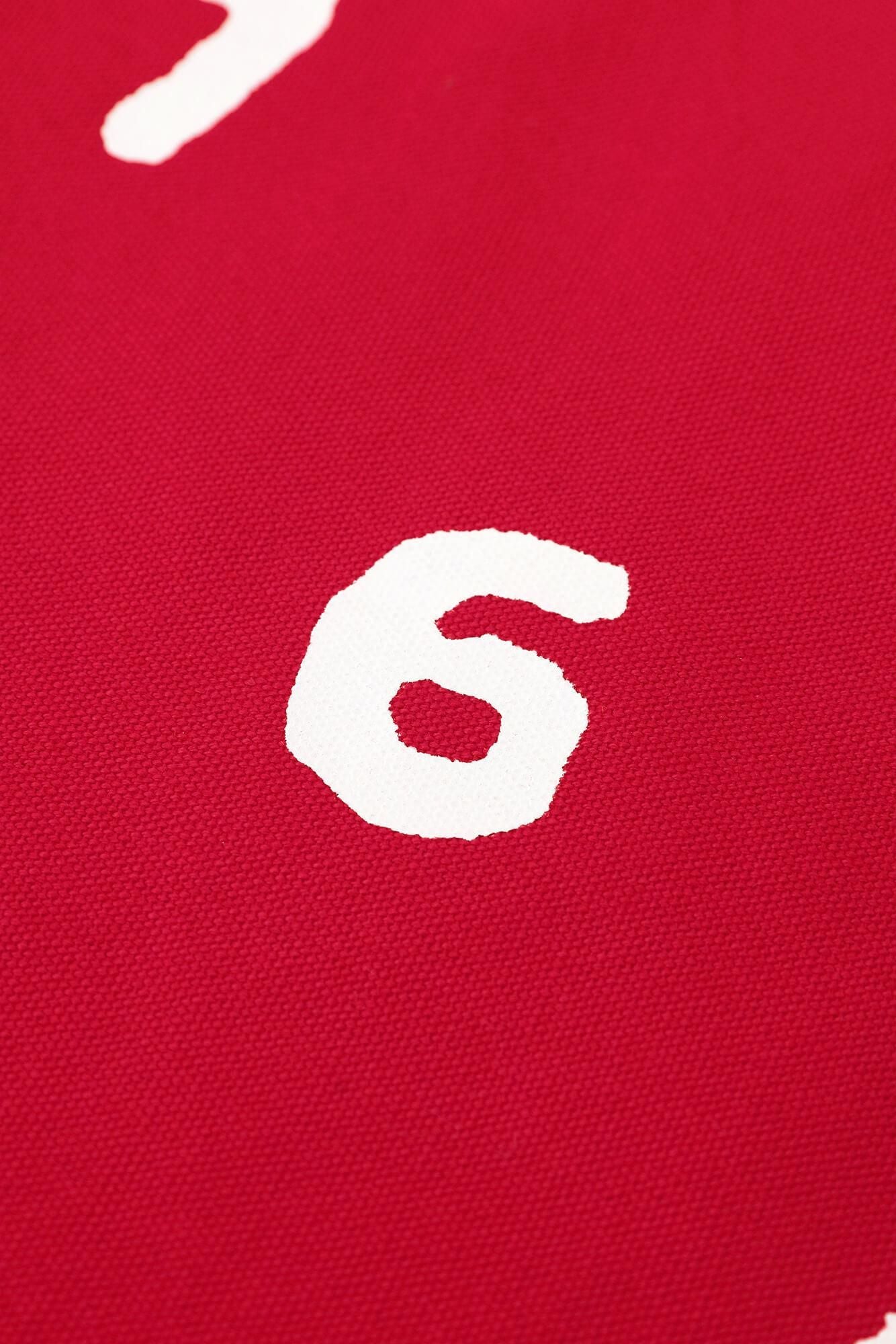 PROMOTION帆布托特包 S / SO-SU-U十數深紅色×白色