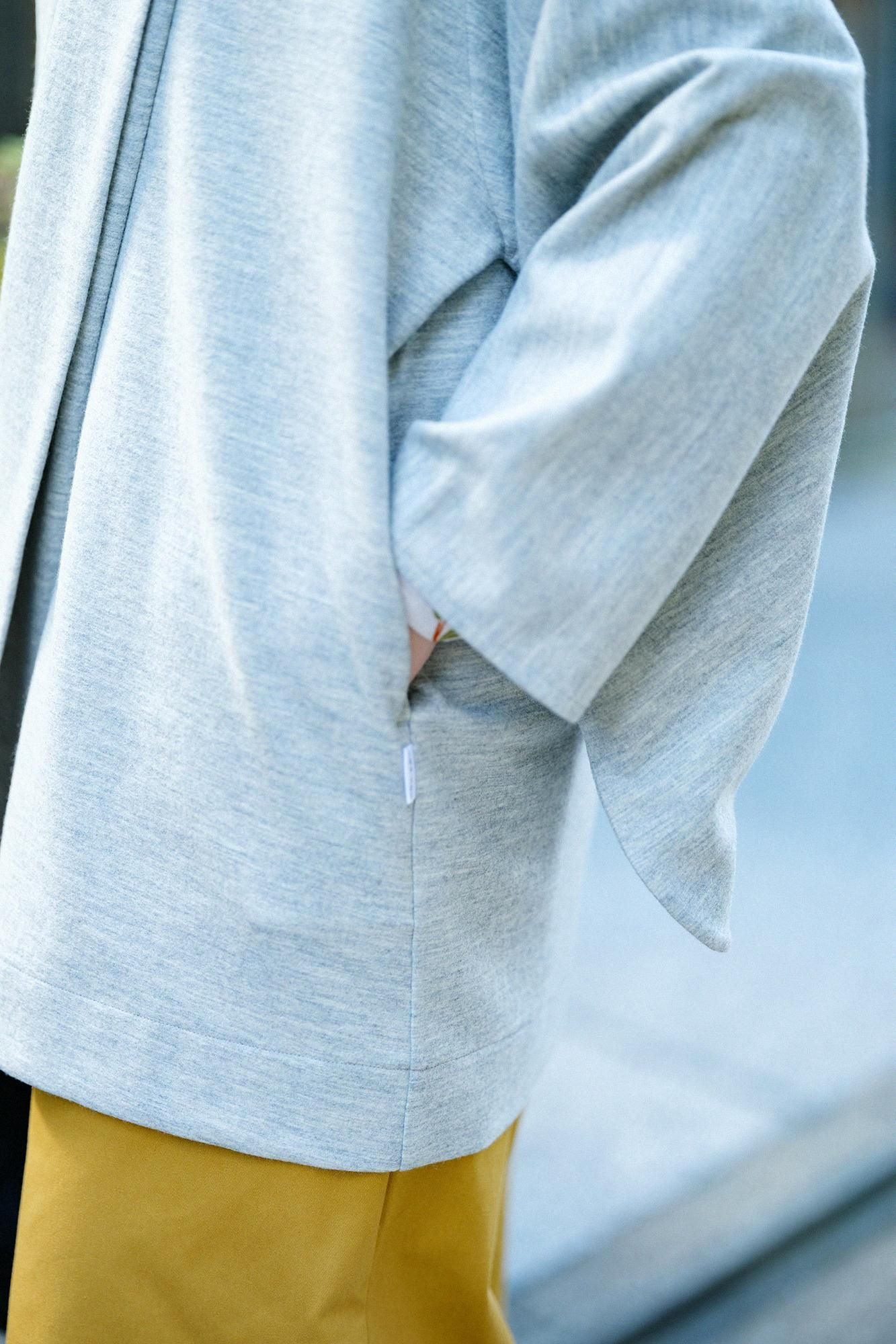 スーパー100'sウール 小袖蘭陀(こそでらんだ)/絹鼠杢(きぬねずもく)