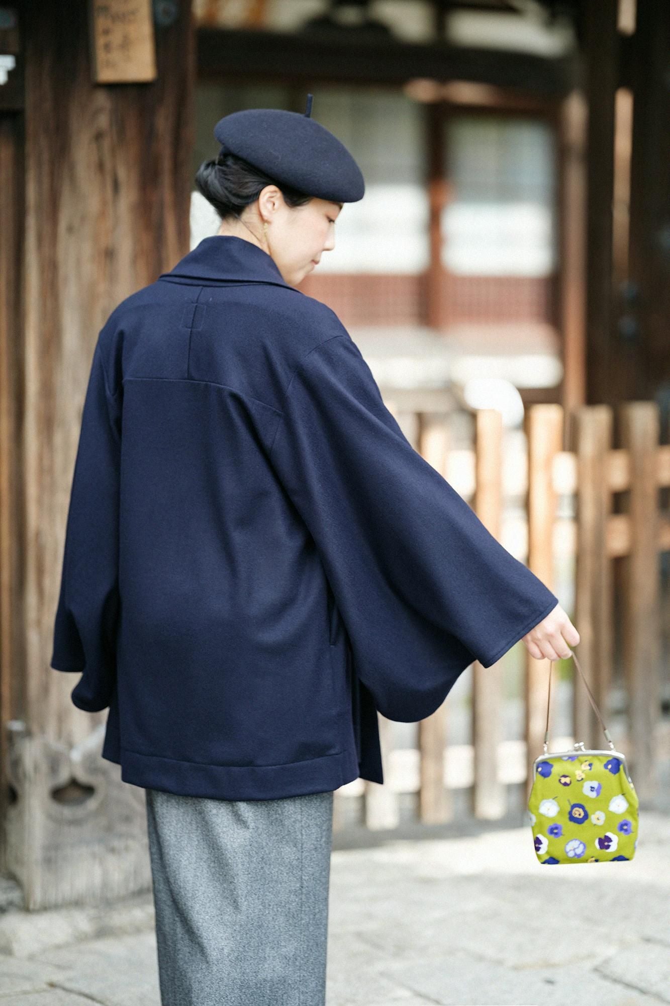 スーパー100'sウール 小袖蘭陀(こそでらんだ)/深紺(しんこん)