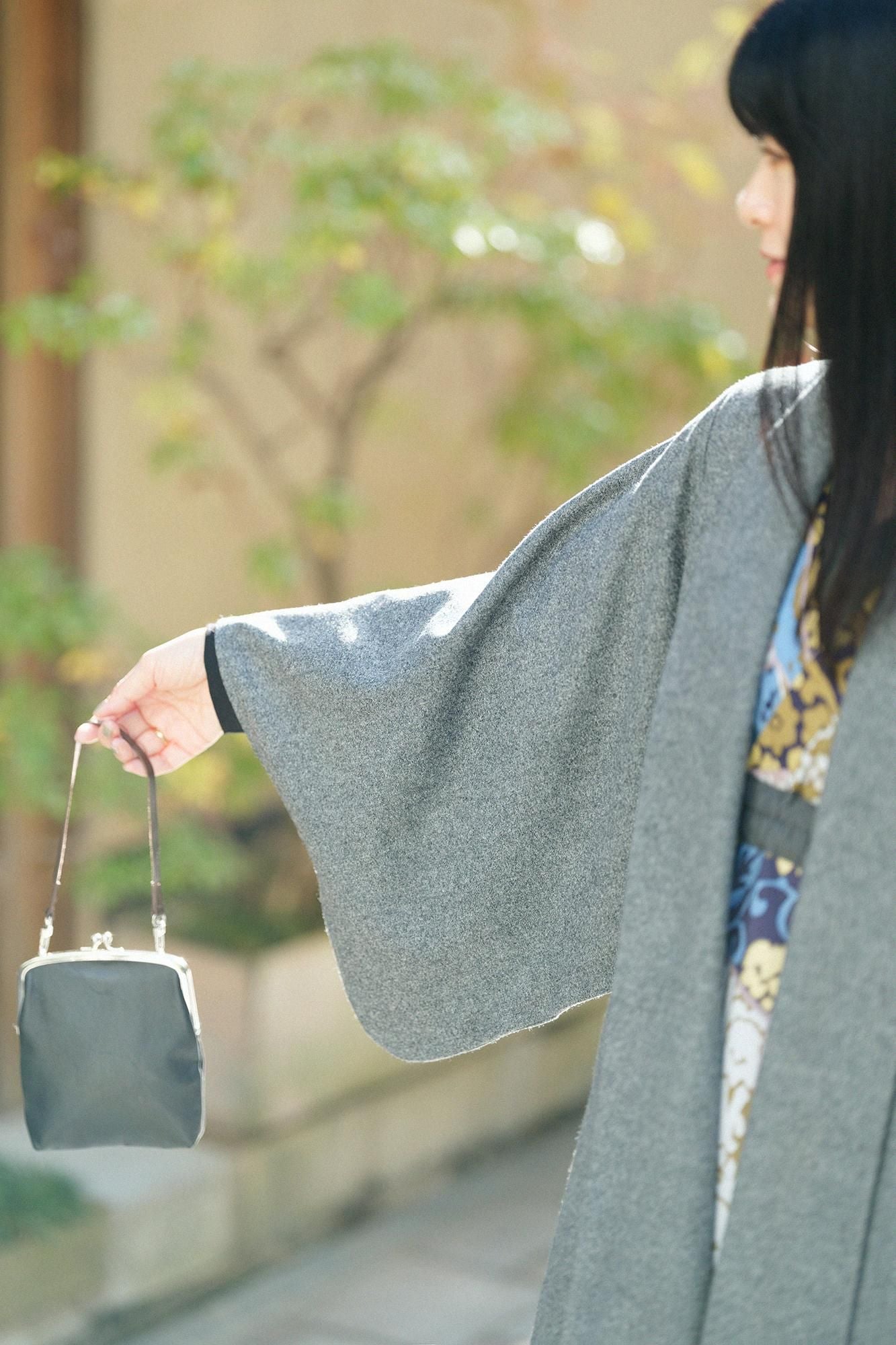 スーパー100'sウール 小袖蘭陀(こそでらんだ)/杢墨(もくずみ)