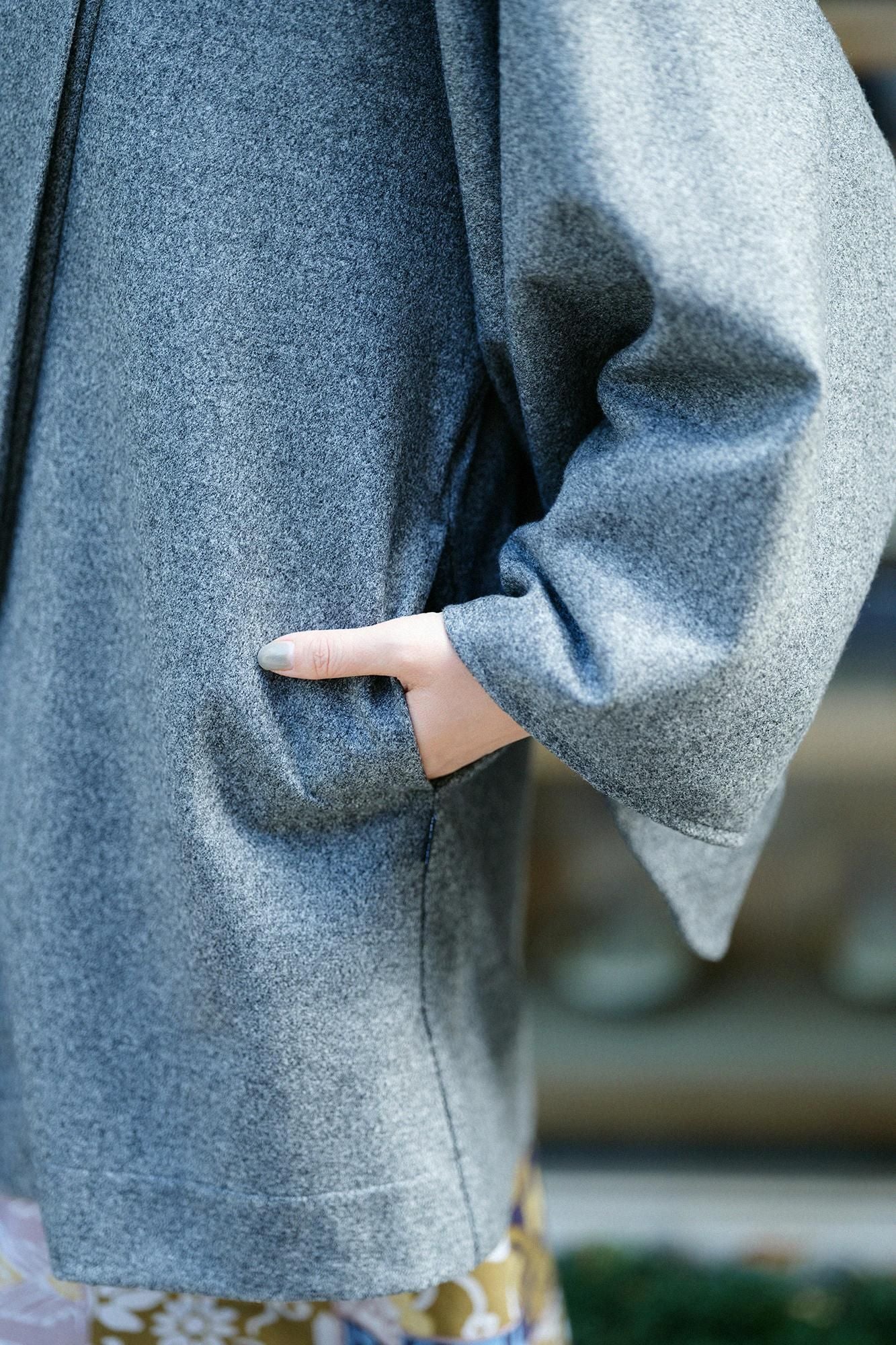 スーパー100'sウール 小袖蘭陀(こそでらんだ)/杢墨(もくずみ)