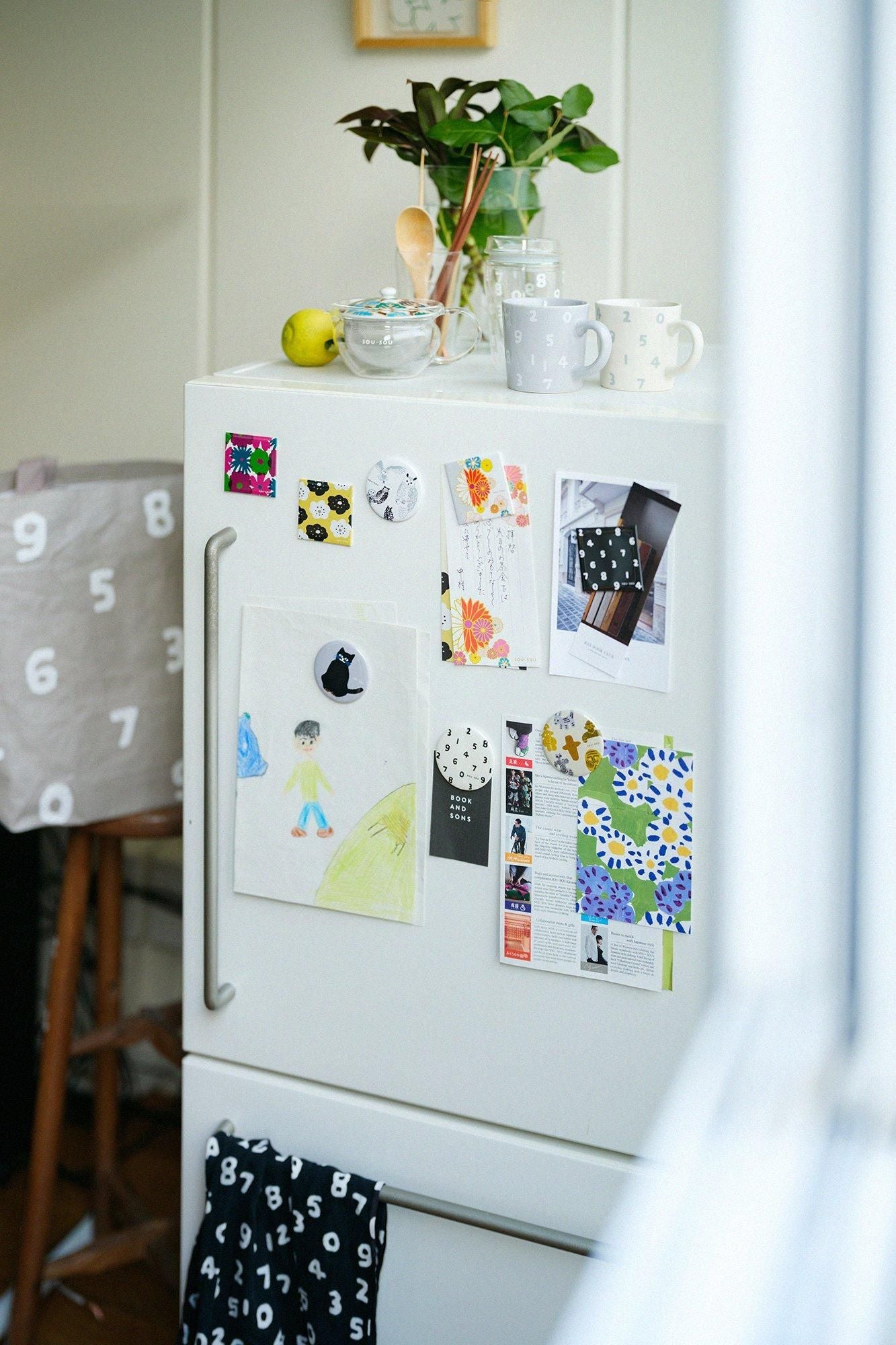 SOU・SOU×PHP研究所可以磁铁(Square)/SO-SU-U