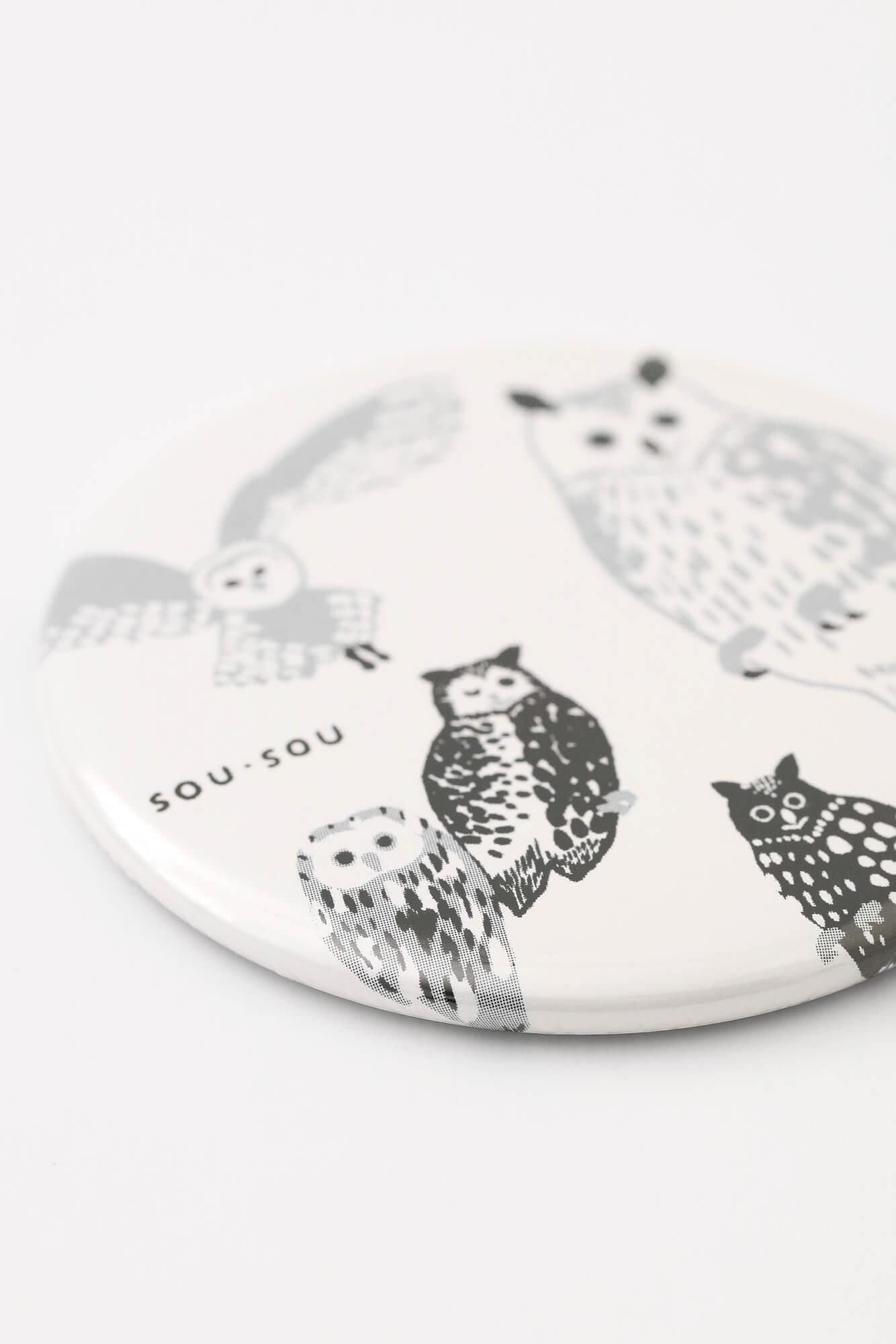 SOU・SOU×PHP Institute Dosenmagnet (rund)/Eule