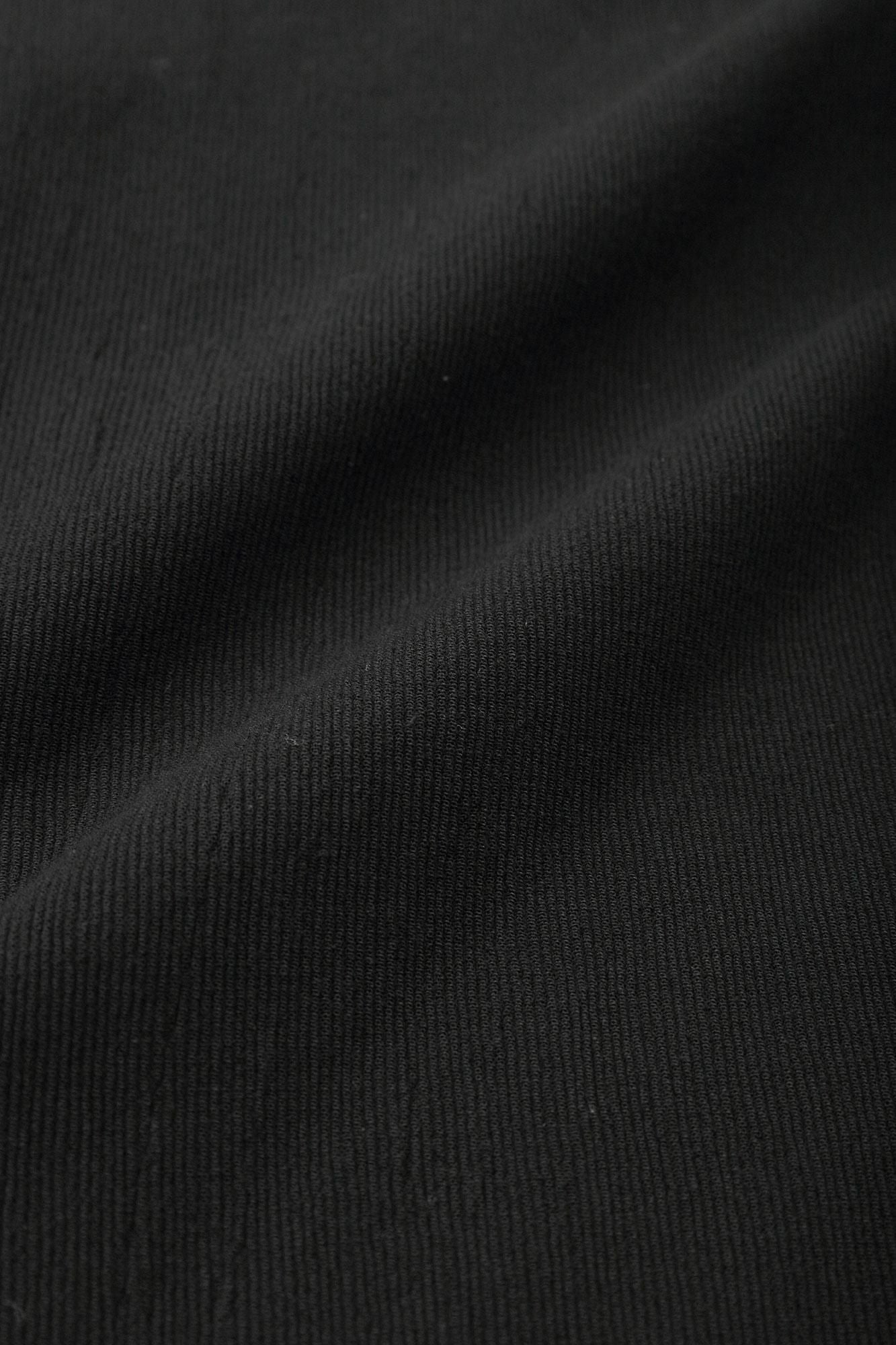 Chizimi Cotton 20/10 Emboss Processed Samue Worker Jacket / Black